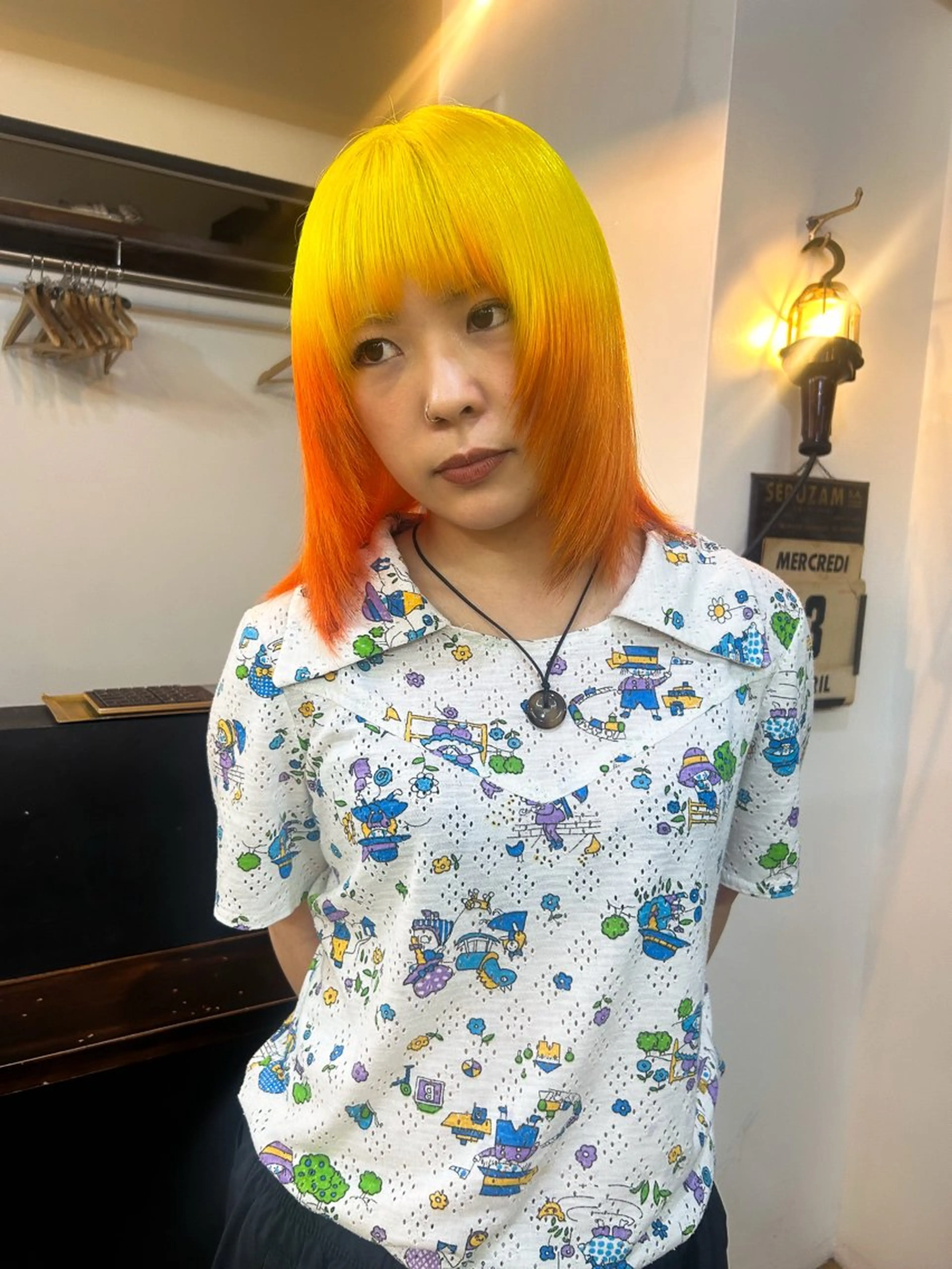 ミディアム カラー ヘアカラー メンズカットモデル 募集✂️NAZUNAのヘアスタイル