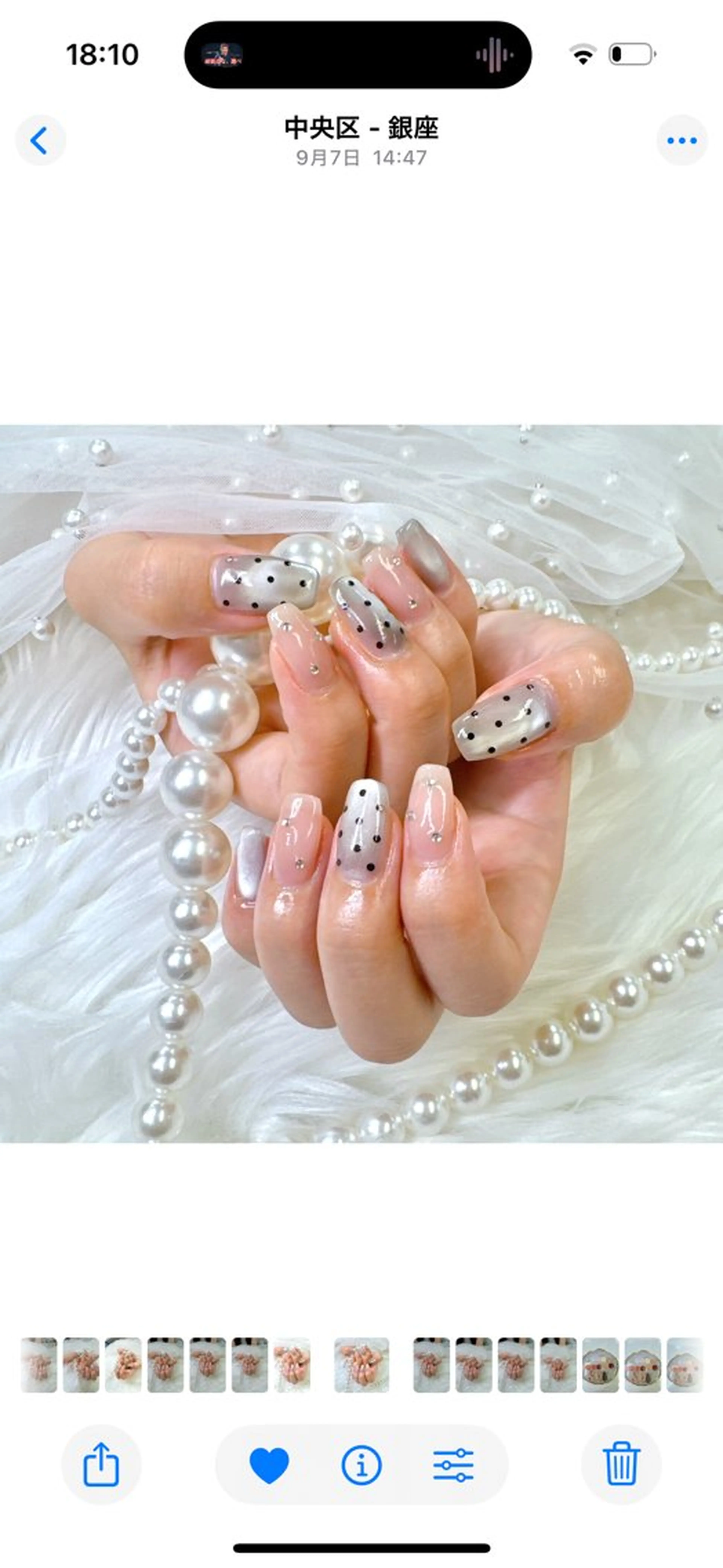 ネイル アートネイル べっ甲ネイル ボルドー チークネイル ドット ハンドネイル クイーンズネイル銀座所属・Queeens nailのネイルデザイン