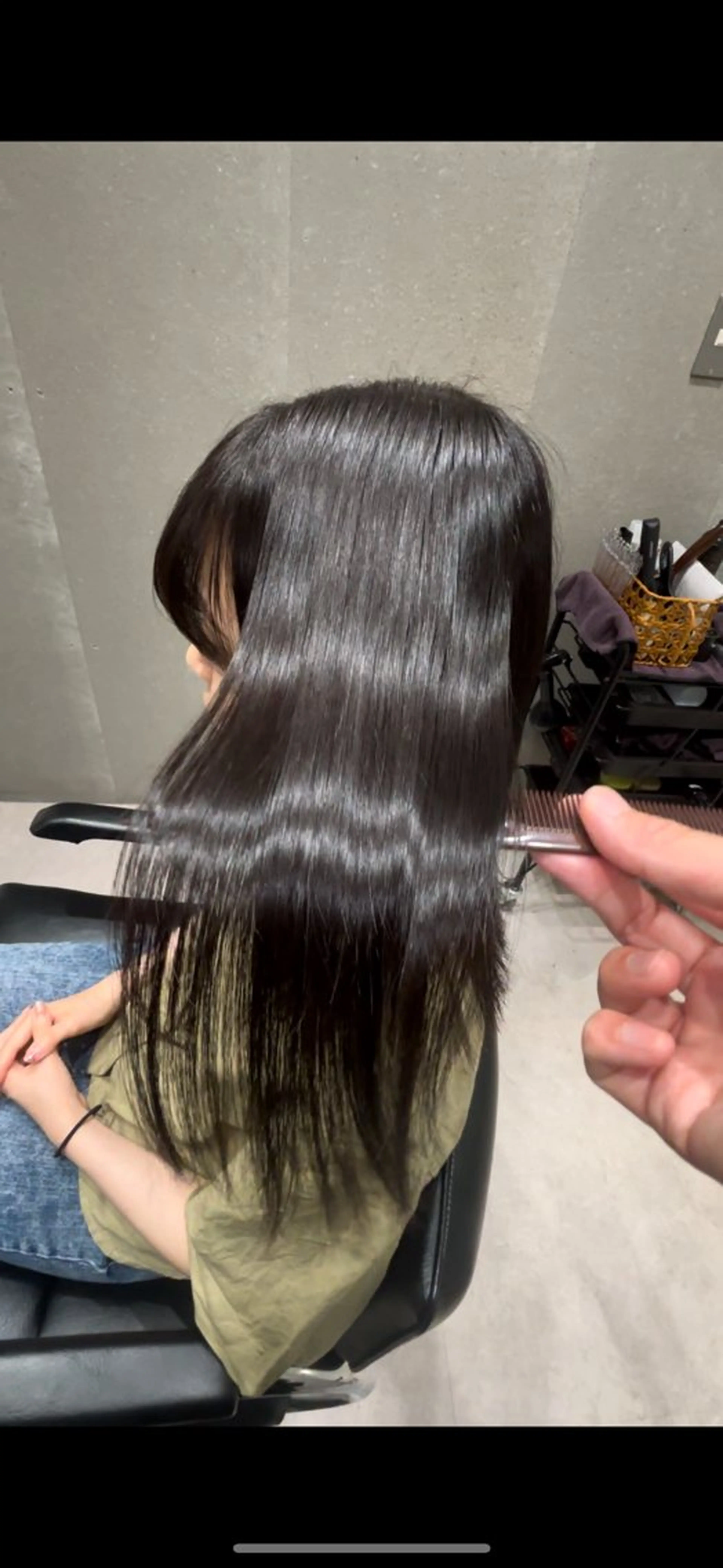 セミロング 髪質改善 トリートメント GOTODAY  SHAiRE SALON　新宿Aura店所属・髪質改善ヘアケア 艶髪特化/上田のヘアスタイル