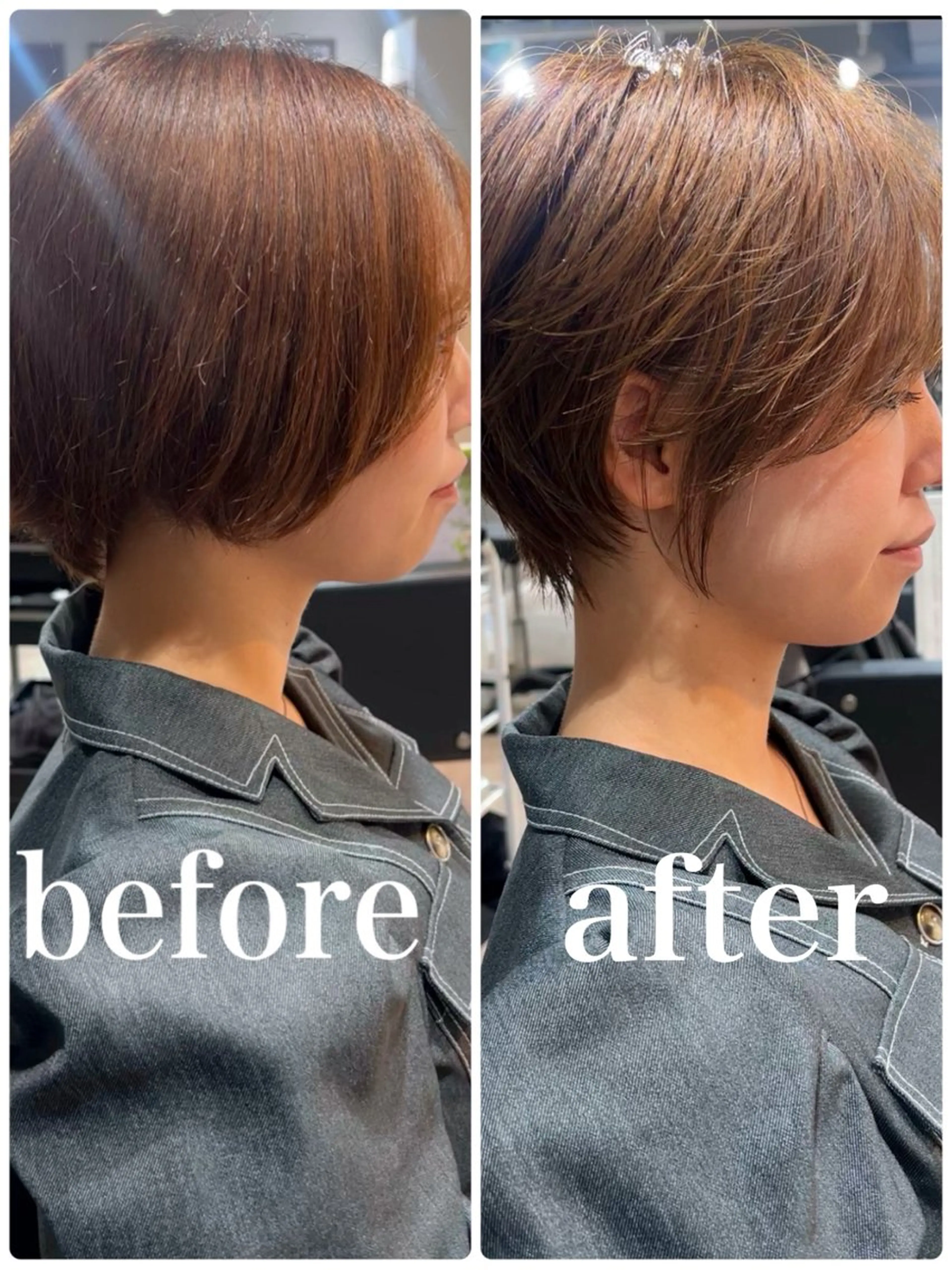 ショート カット 縮毛矯正 トリートメント 久保亮太 /大人ショートのヘアスタイル