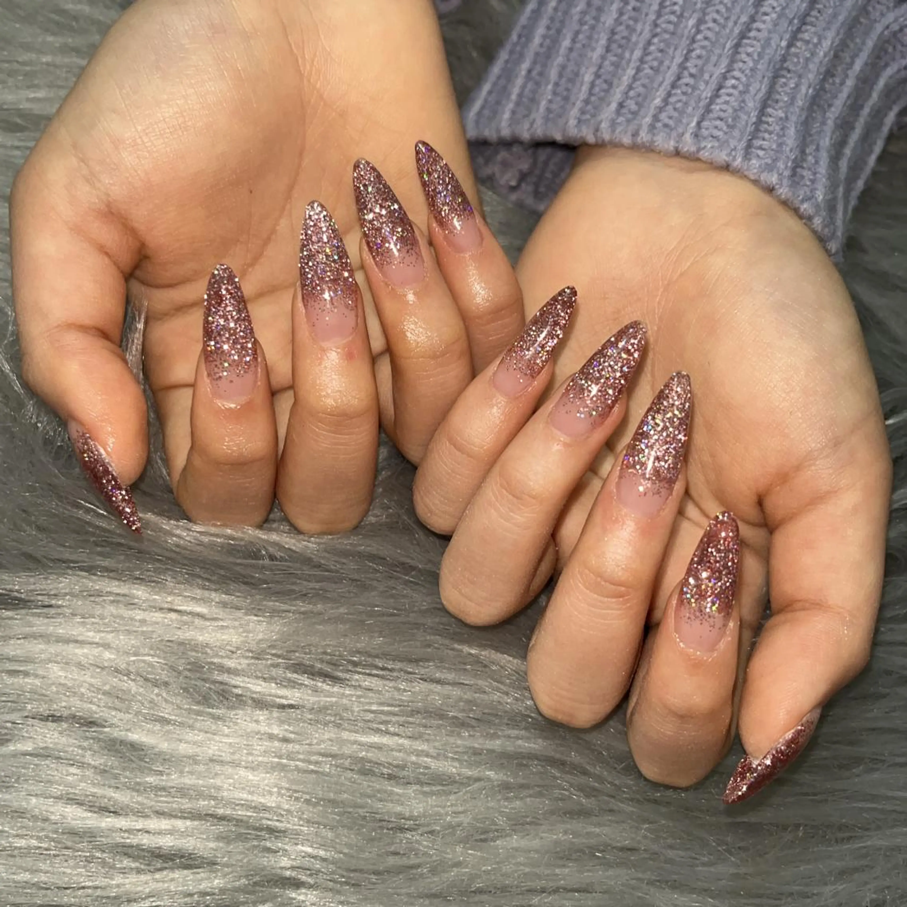 セミロング ネイル ワンカラーネイル yukina nailのネイルデザイン