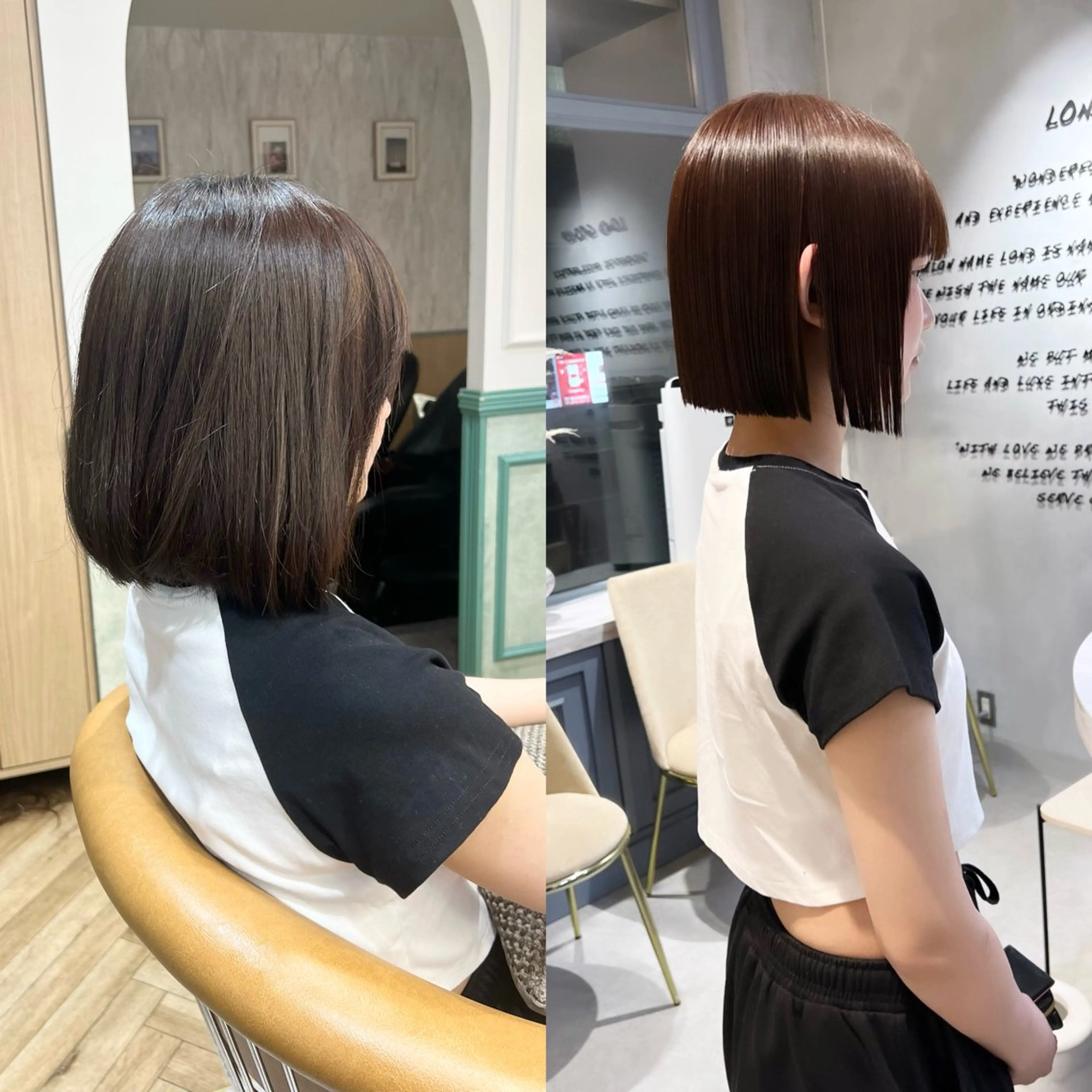 ショート カット 縮毛矯正 トリートメント ボブ/縮毛矯正/ 高嶋 優のヘアスタイル