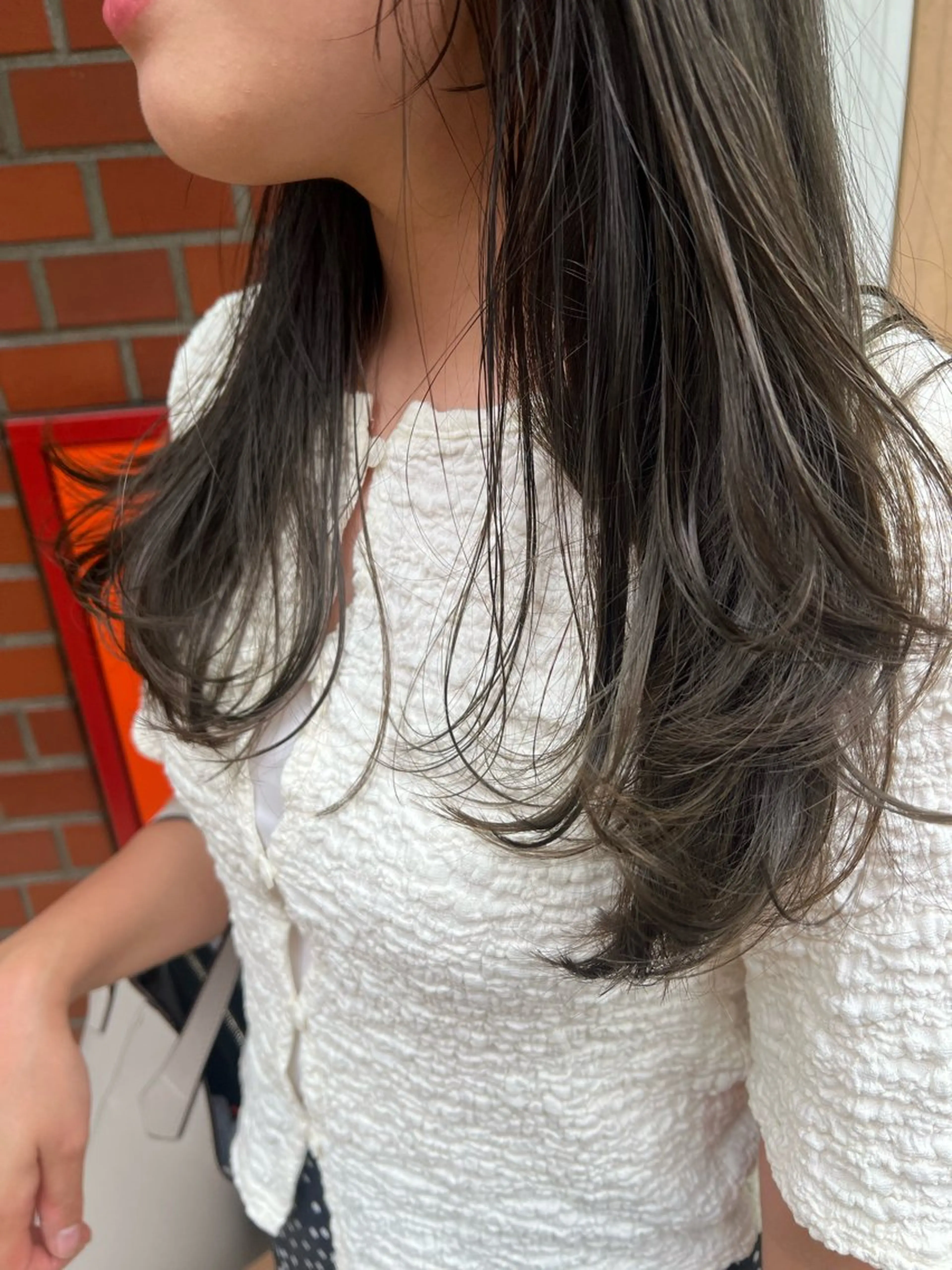 セミロング カラー カット ヘアカラー トリートメント トレンドと似合わせ/ マンツーマン/西上楓のヘアスタイル
