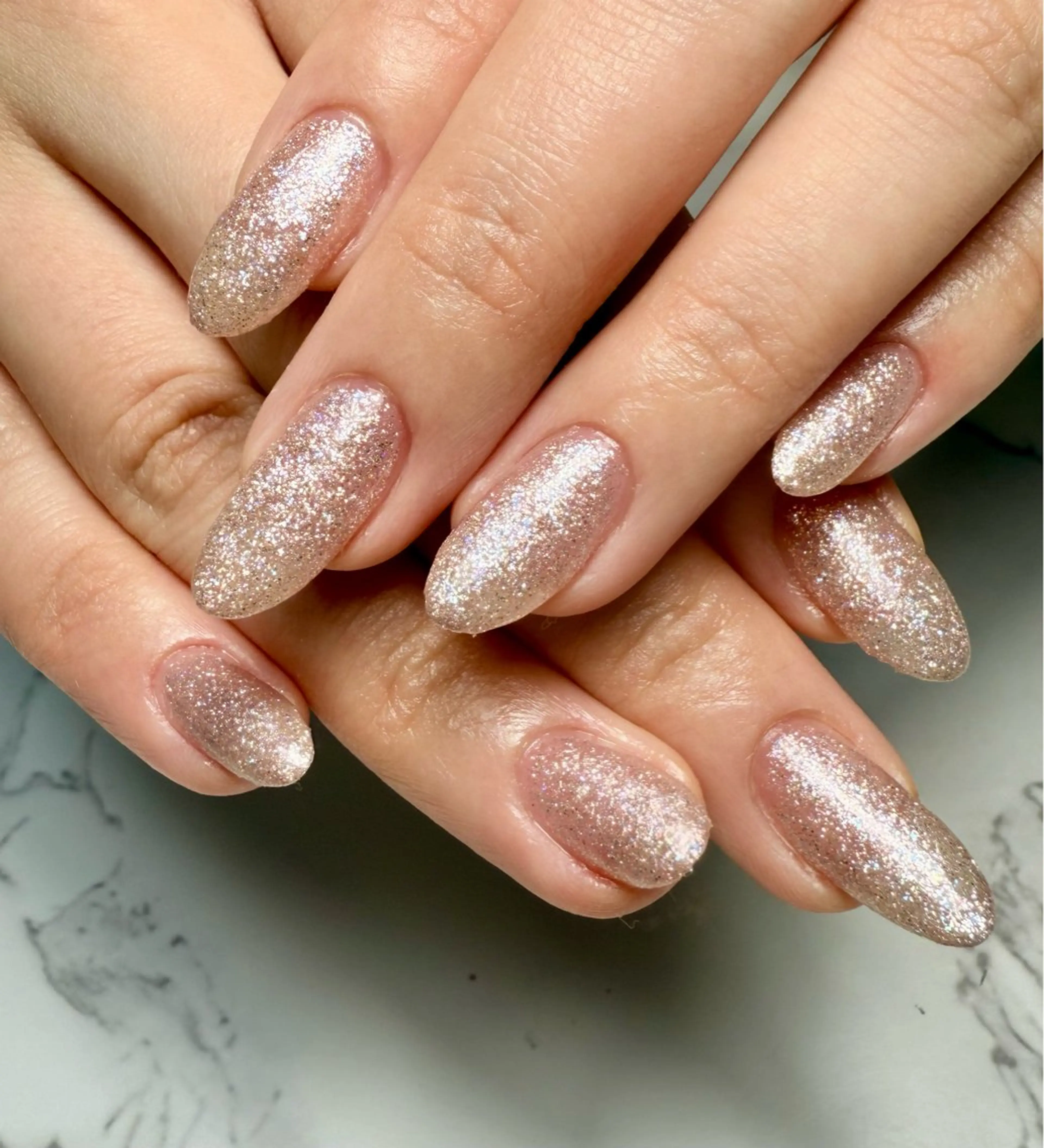 ネイル アートネイル チークネイル フレンチネイル 氷ネイル・うるうるネイル キラキラネイル M.N_ nailのネイルデザイン