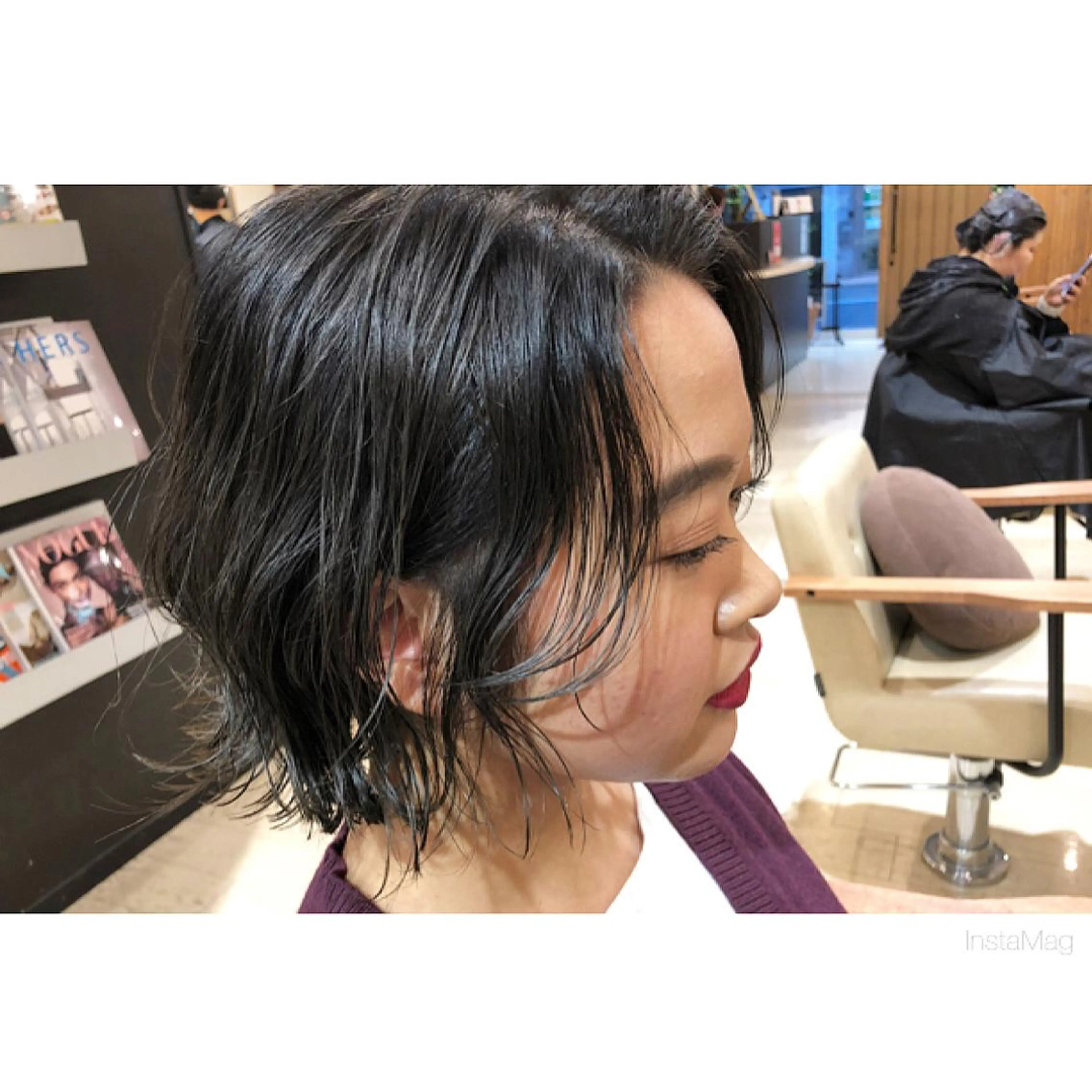 ショート カラー グレージュ カット ヘアカラー 岩間 香純のヘアスタイル