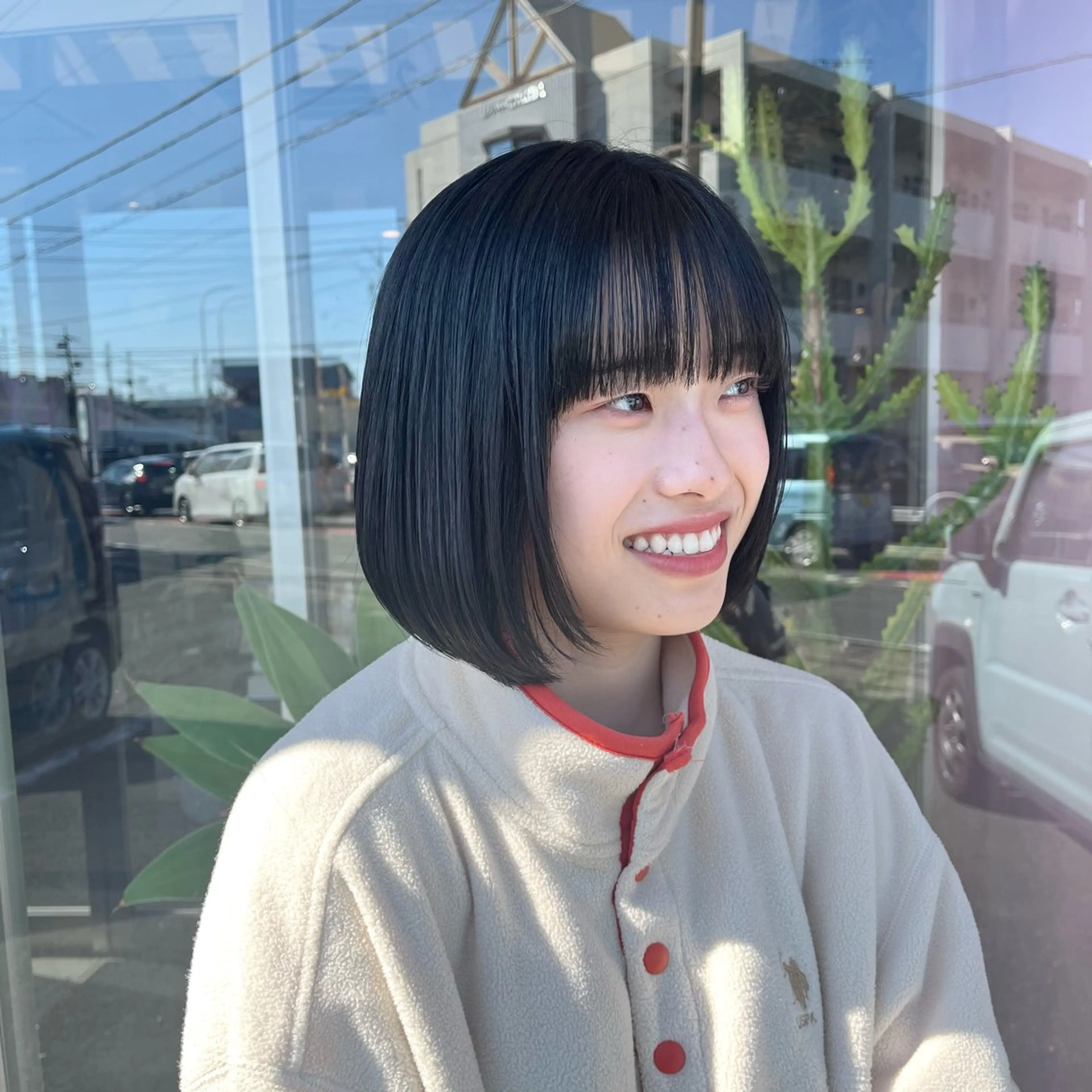 ショート ボブ フルールドソレイユ所属・♡ナナコ♡ レイヤー/艶髪のヘアスタイル