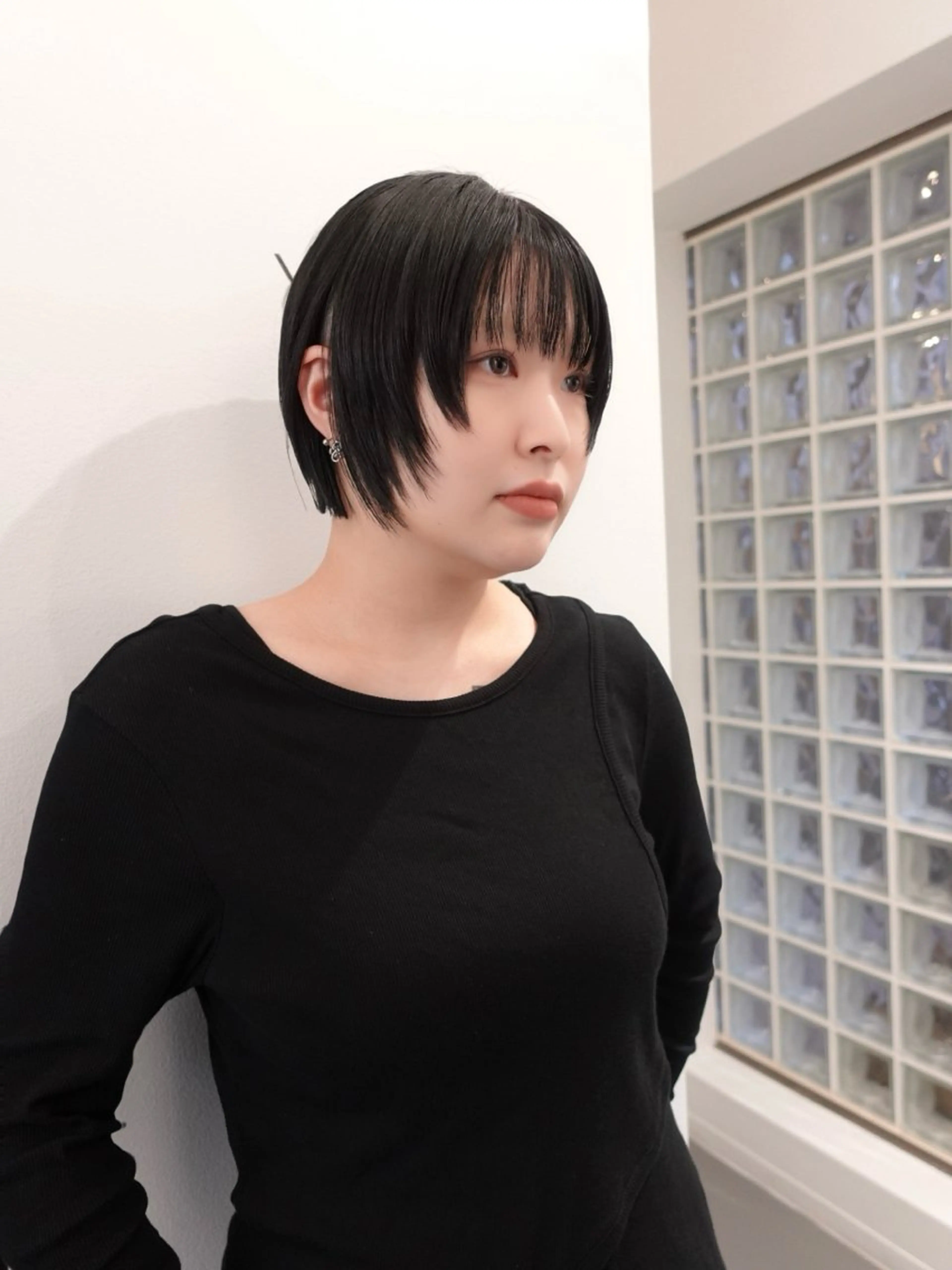 ショート カラー ヘアアレンジ ショートボブ 黒髪 ボブ ショートヘア トリートメント カット お呼ばれヘアアレンジ mina🌷のヘアスタイル