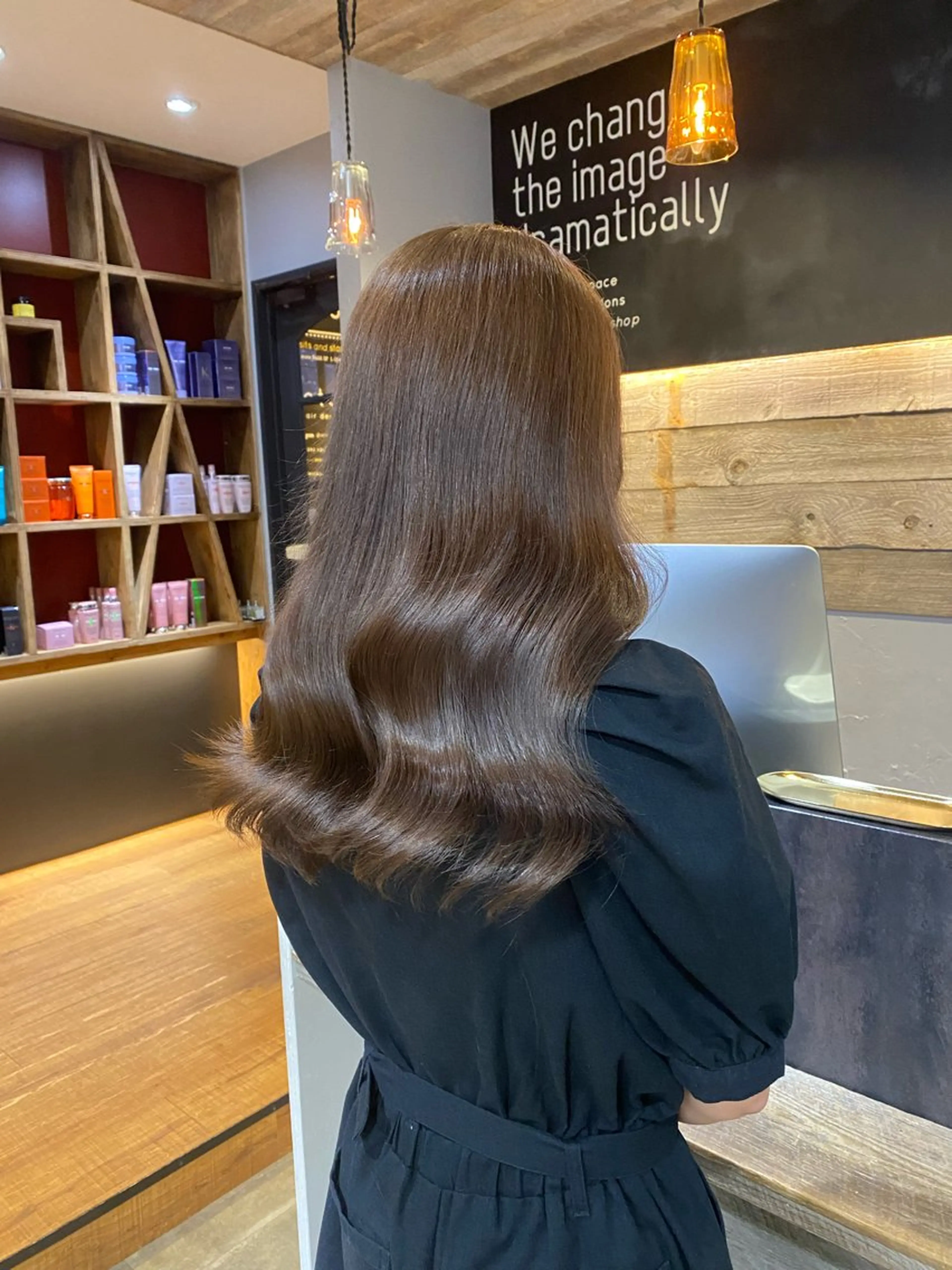 セミロング カラー ヘアカラー 前田 竜一のヘアスタイル