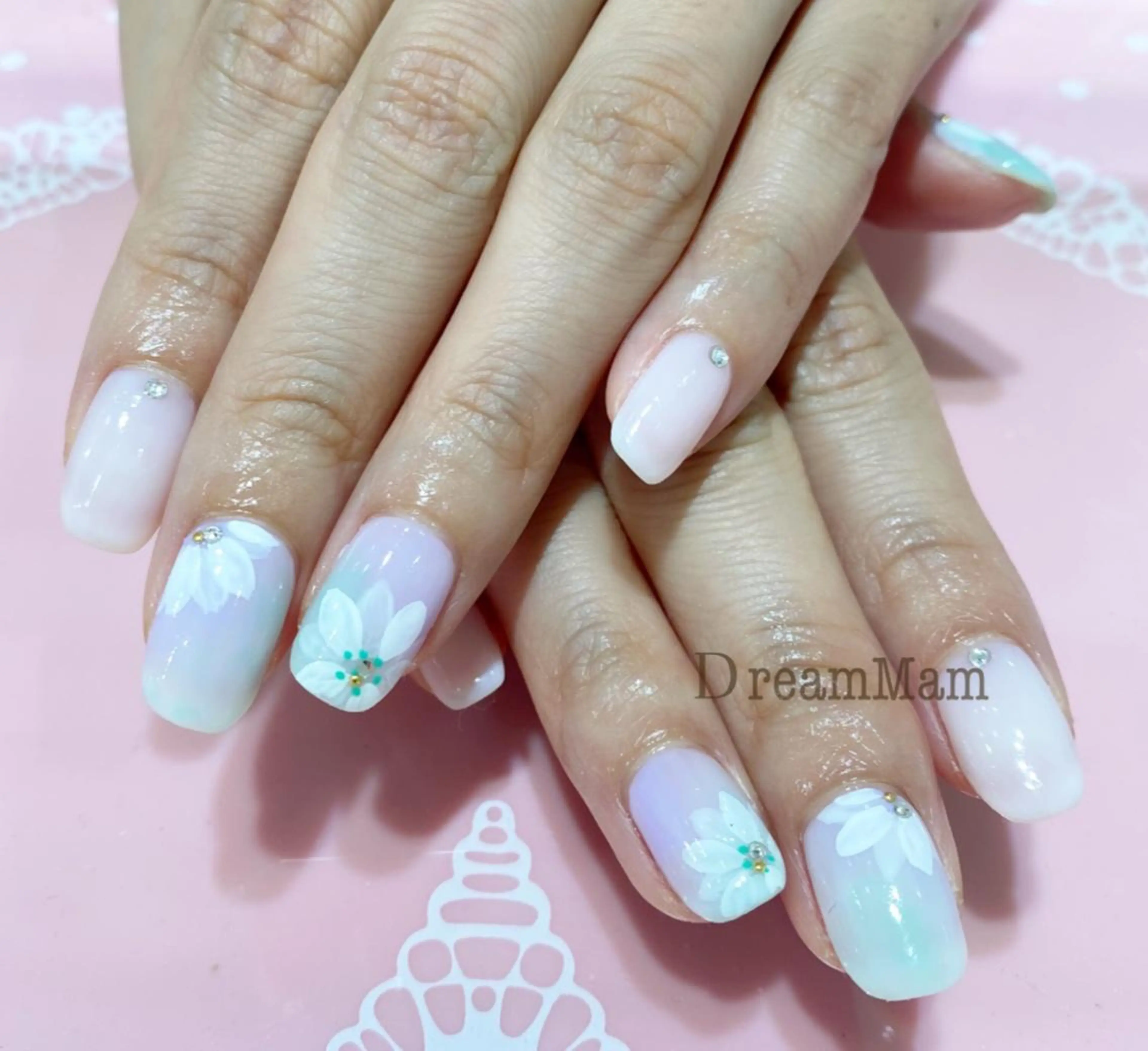 ネイル フラワーネイル Nail Salon Ｄream Mamのネイルデザイン