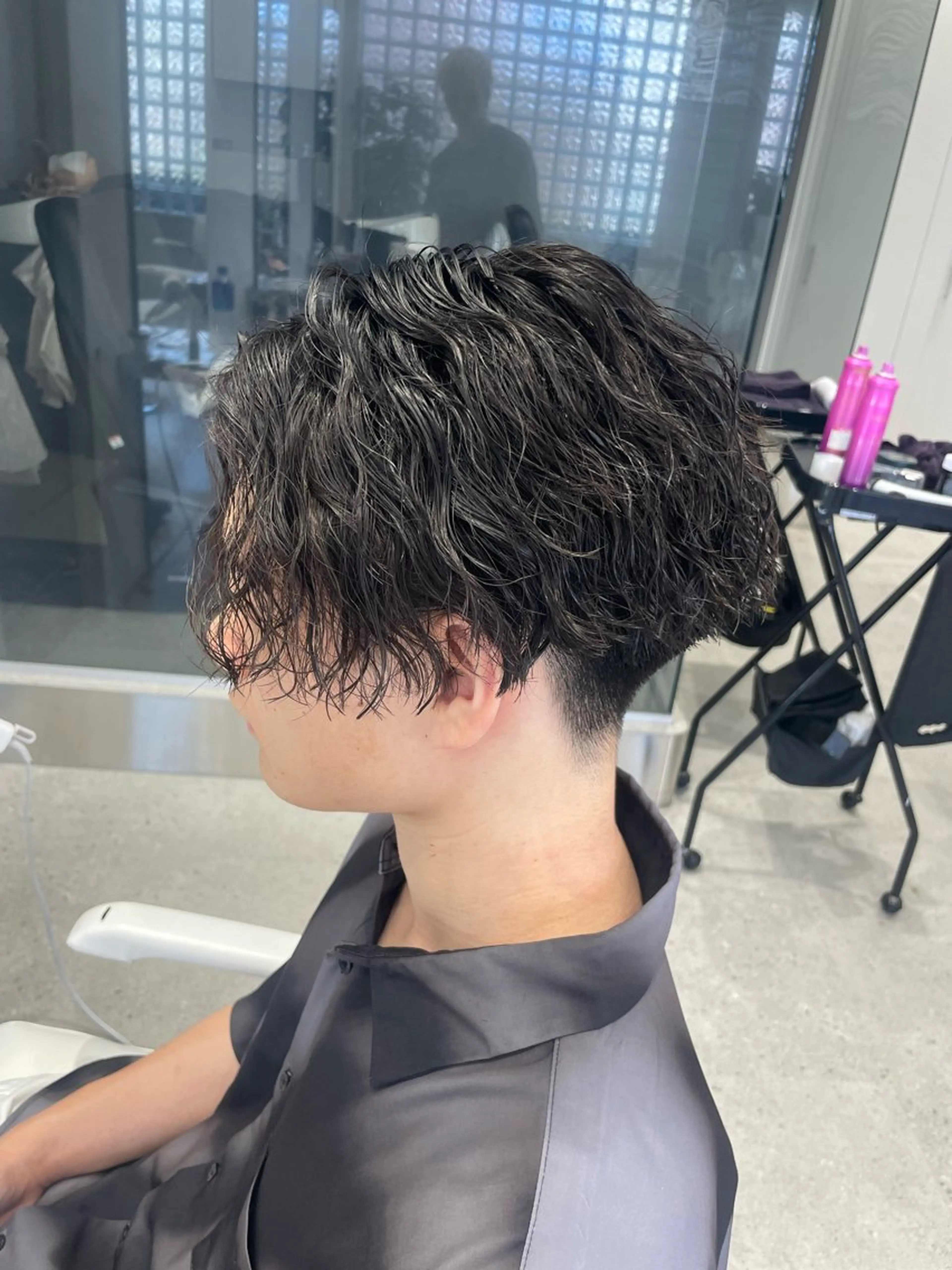 パーマ メンズ 無料ショートモデル 募集中❗️秋山ひらいのヘアスタイル