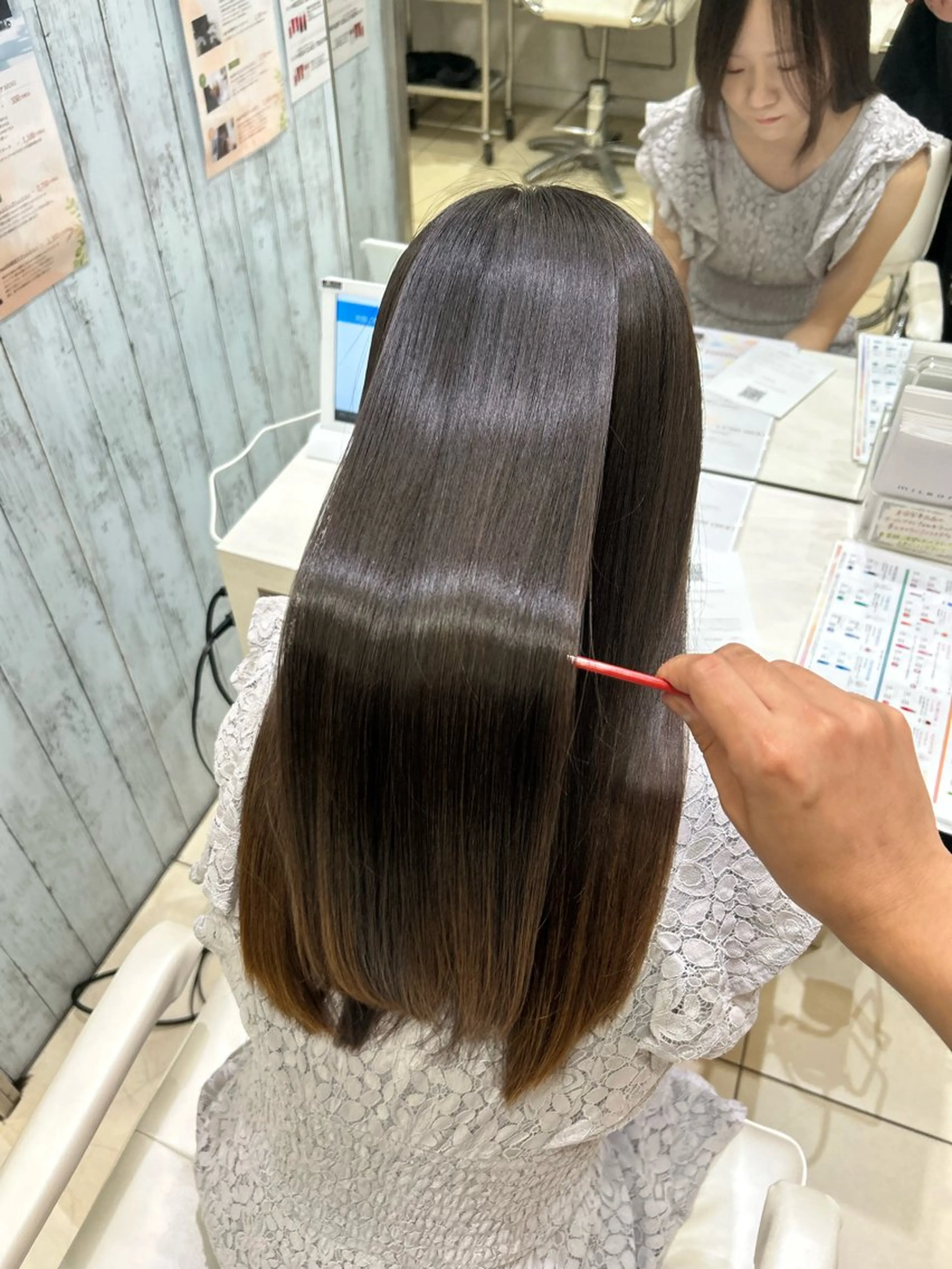 ロング 艶髪の神様 瀧田嵐士🇰🇷のヘアスタイル