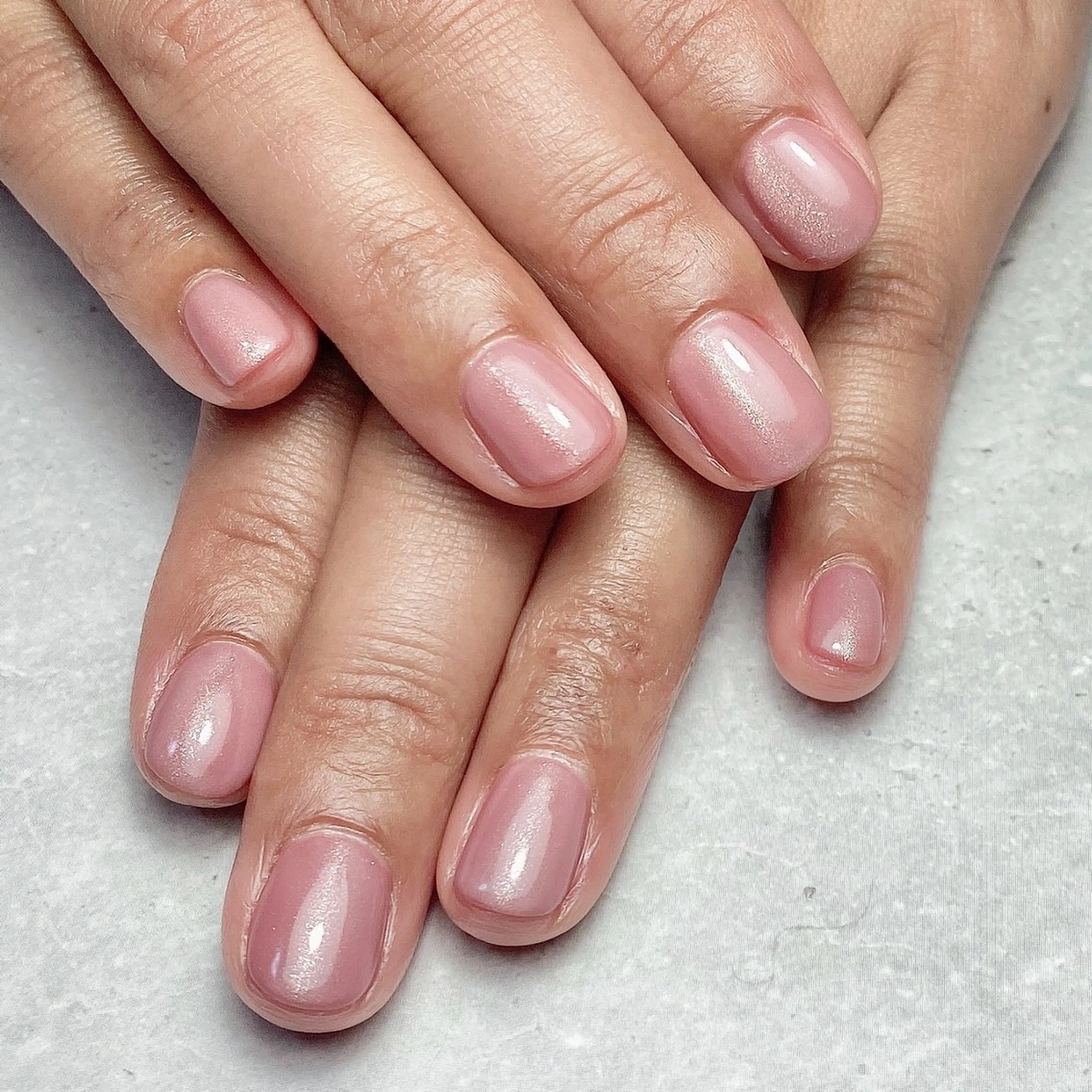 ネイル ワンカラーネイル 自爪育成nail fachuriのネイルデザイン