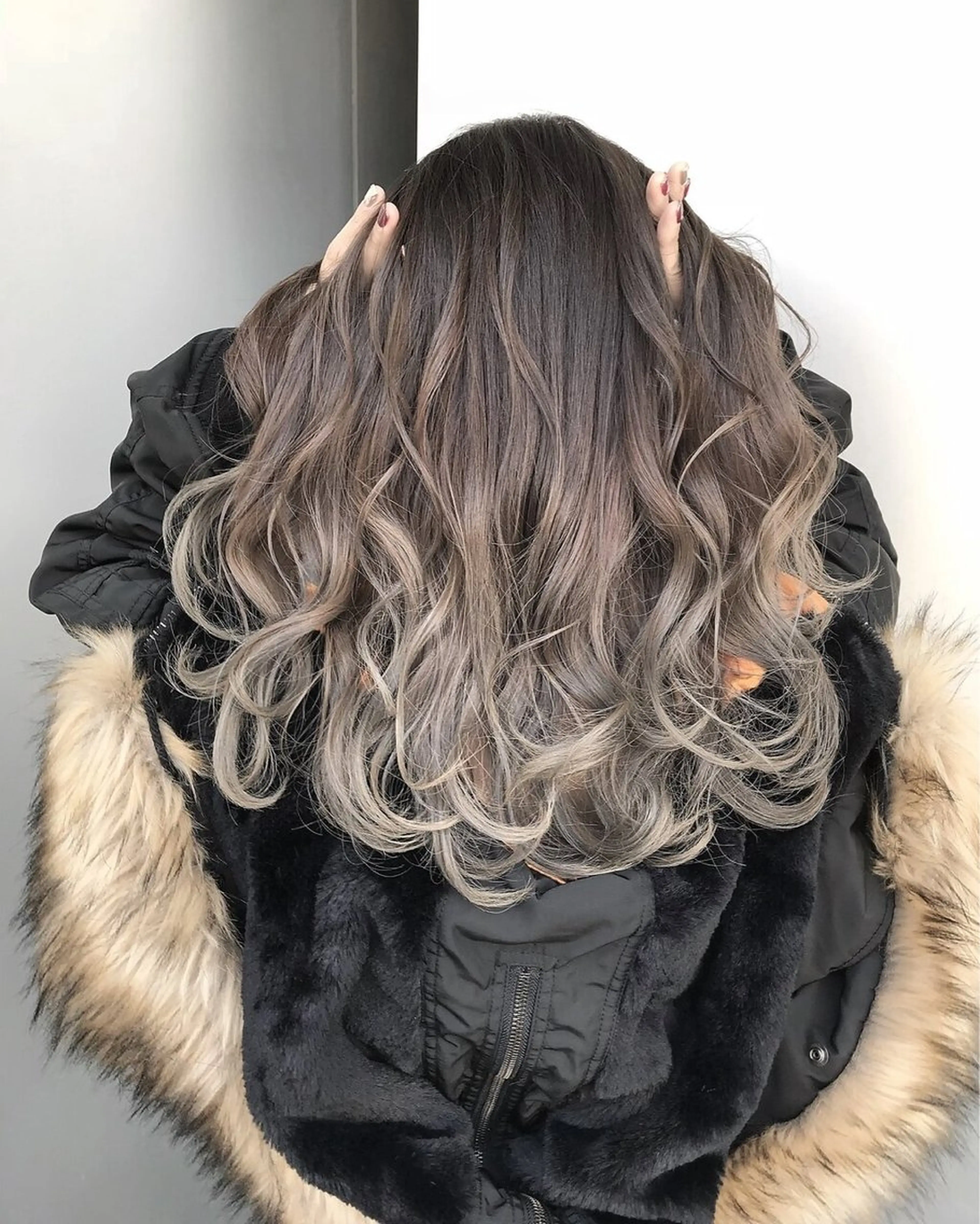 ロング カラー カット ヘアカラー トリートメント ヘアセット Rikuto/原宿 /バレイヤージュのヘアスタイル