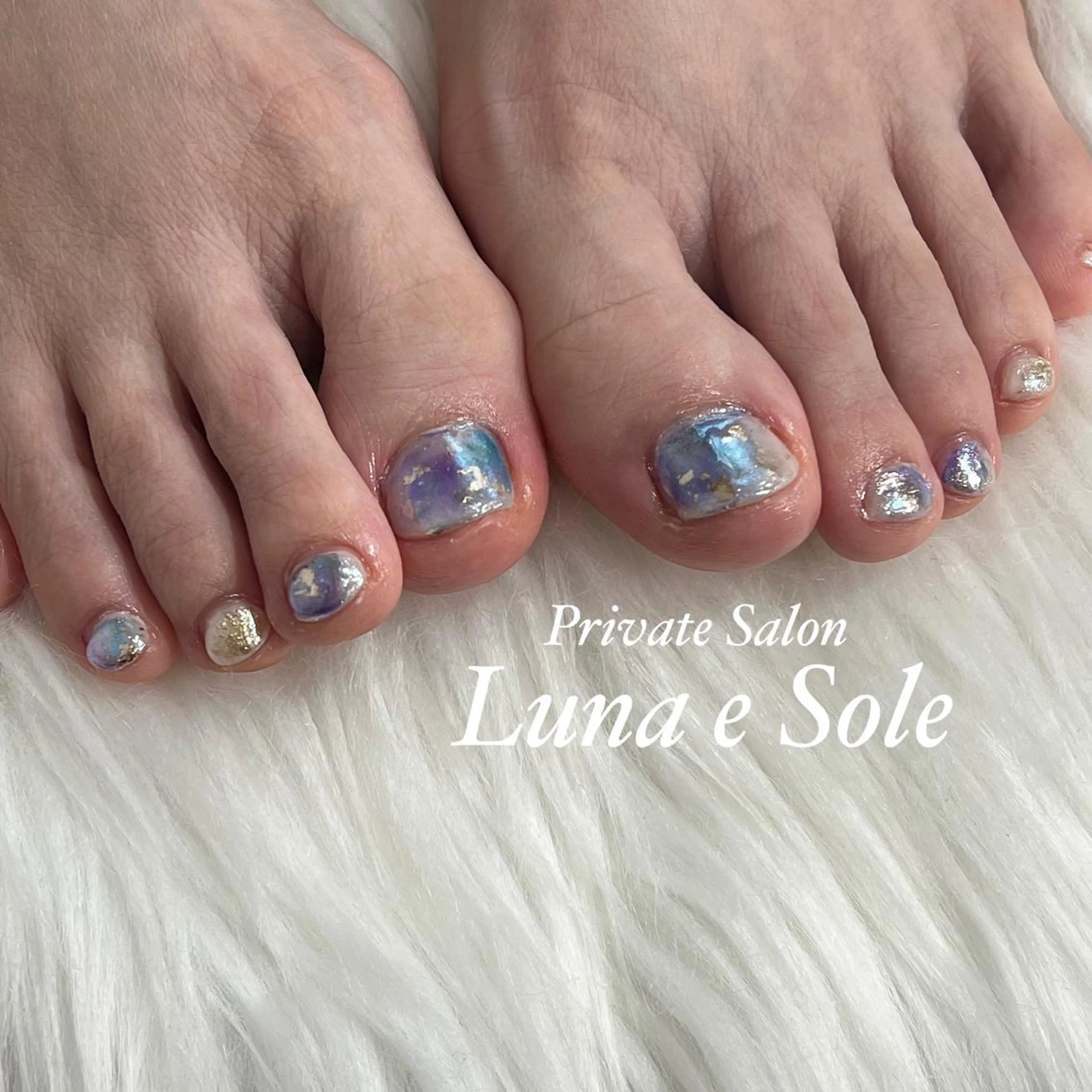 ネイル フットネイル Luna e  Soleのネイルデザイン