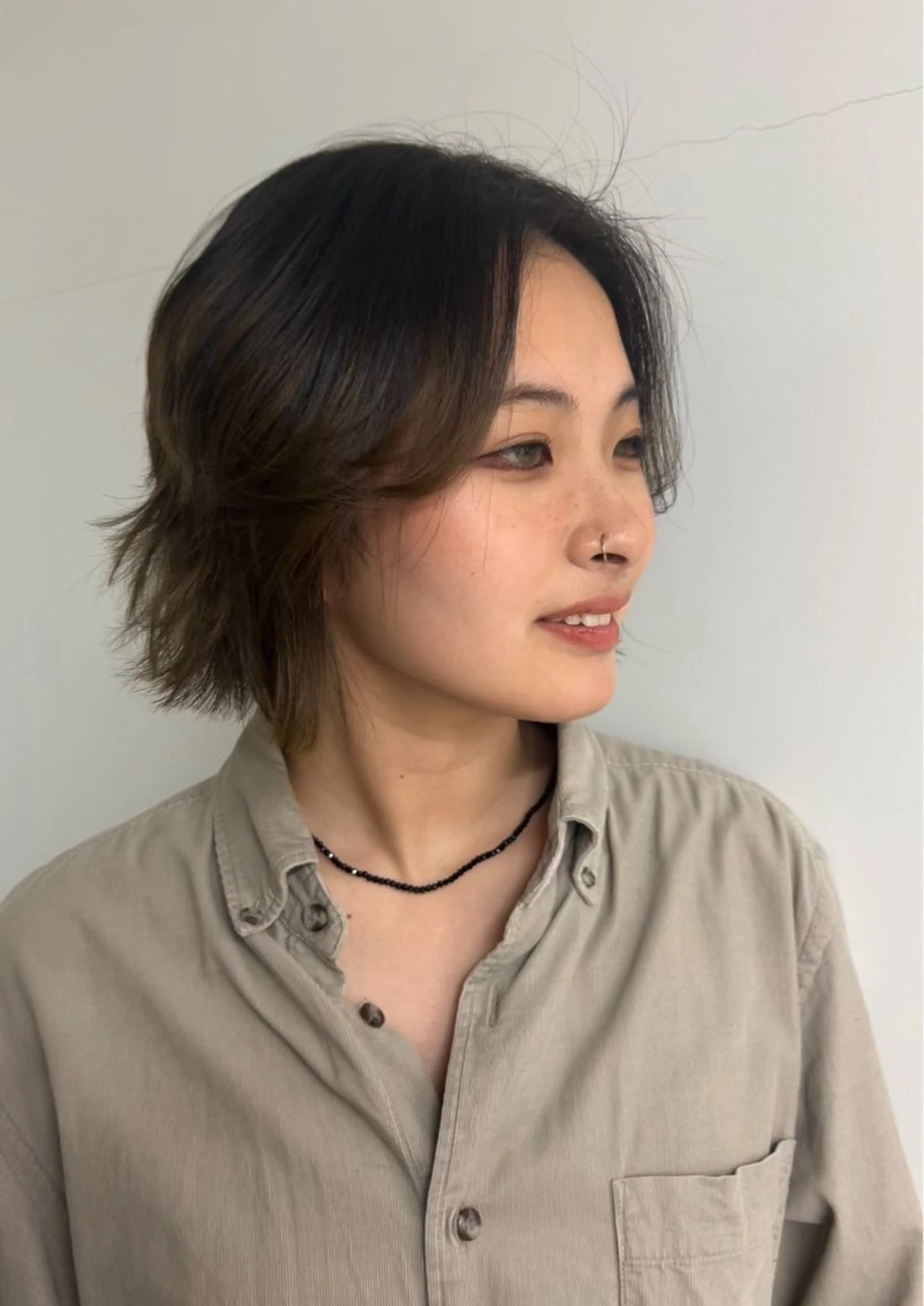 ショート カラー レイヤーカット 名古屋栄/ブリーチ/ ボブ🧃木下桃嘉のヘアスタイル