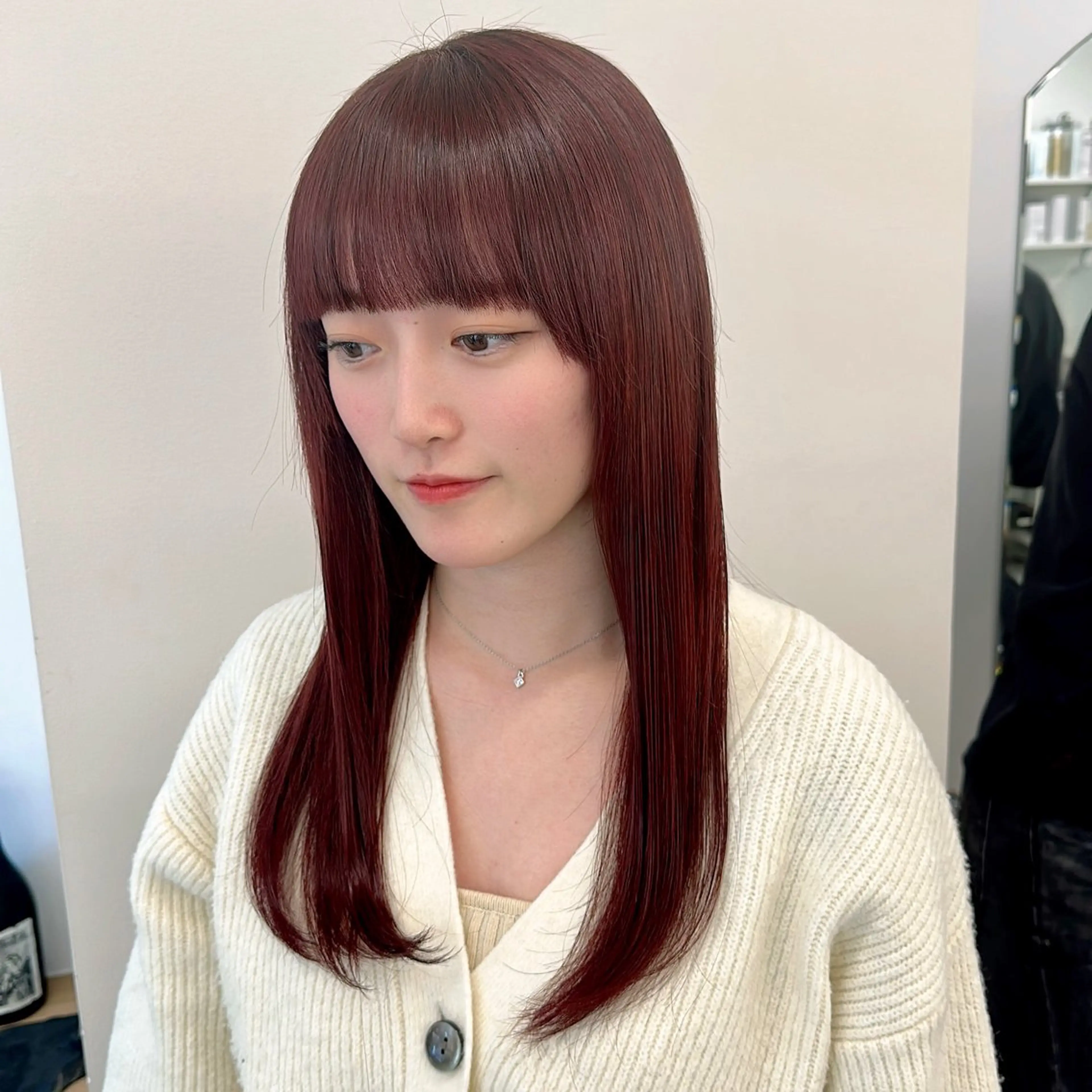 セミロング カラー カット ヘアカラー トリートメント ブリーチなし/レイヤ ー特化🌈Tommyのヘアスタイル