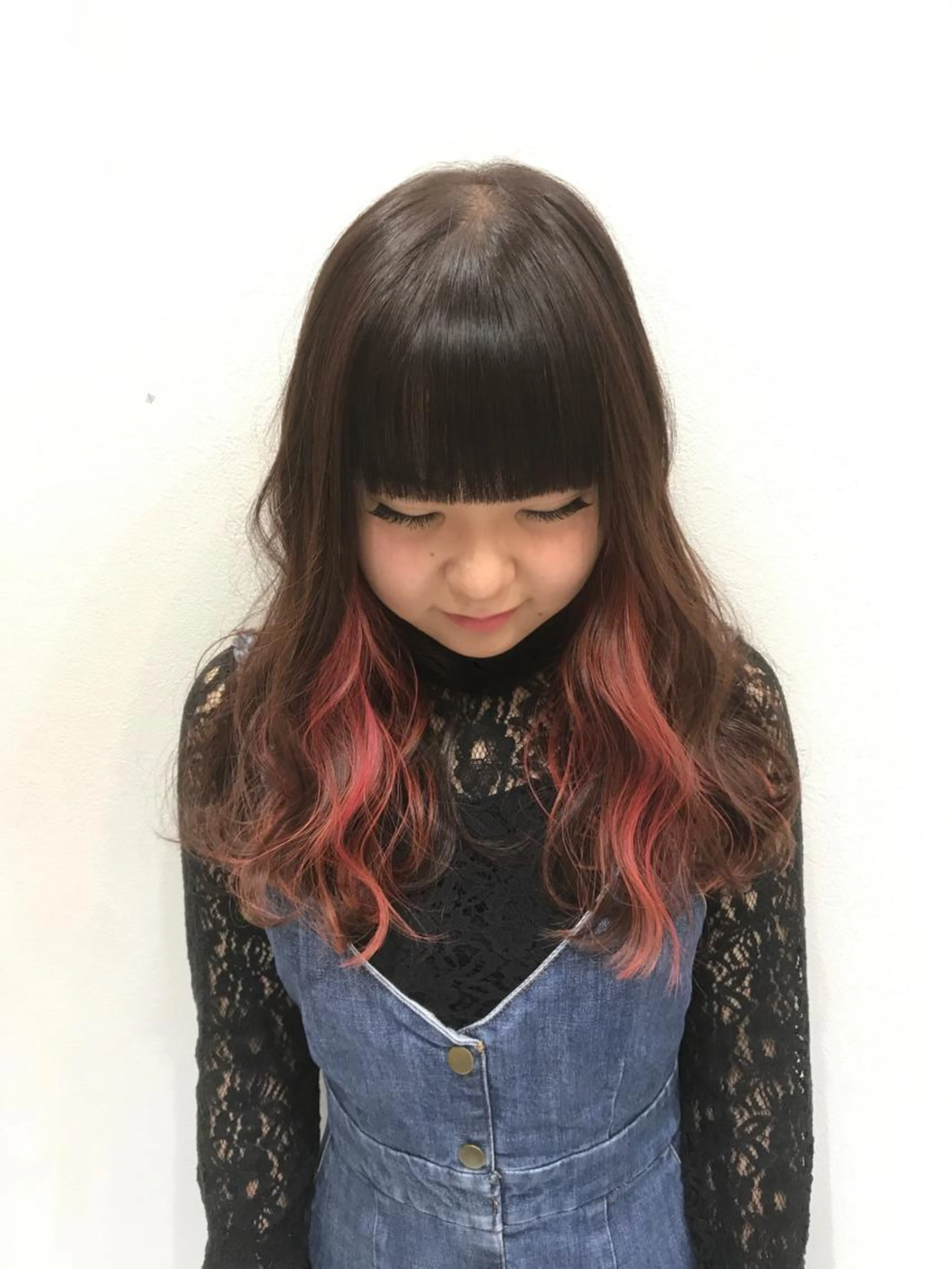 前髪カットの写真