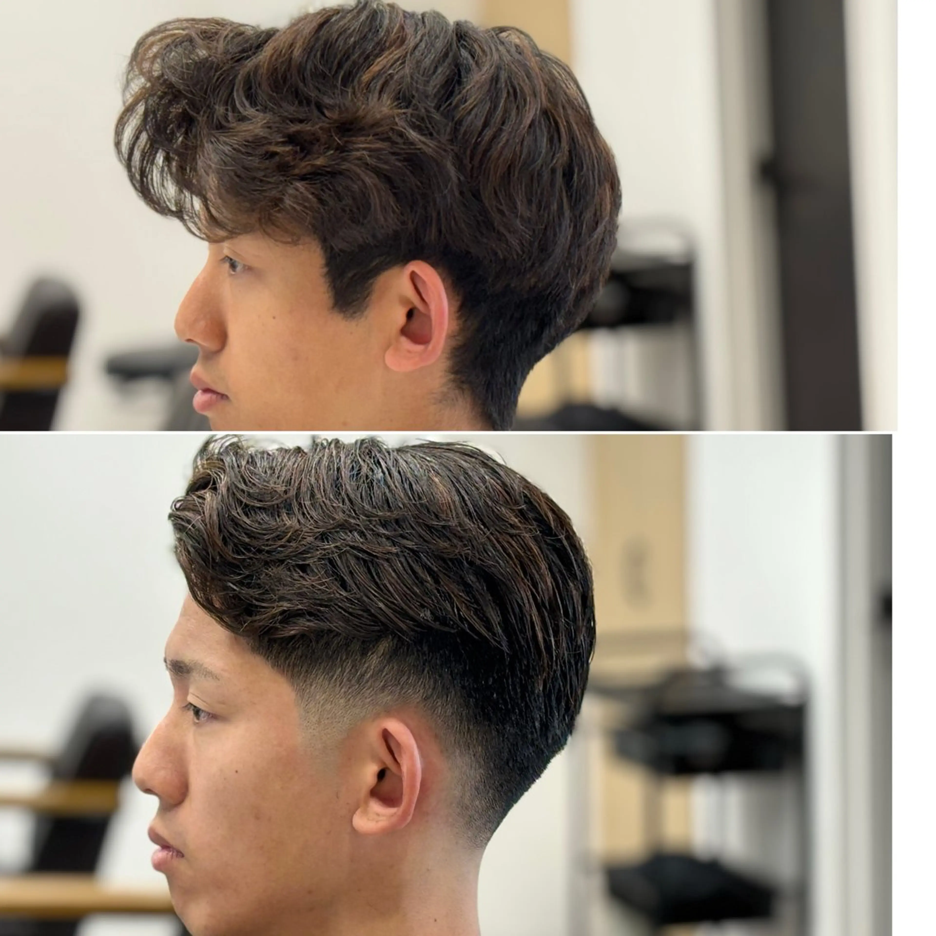メンズ ビジネス フェードカット 可児 令路のヘアスタイル