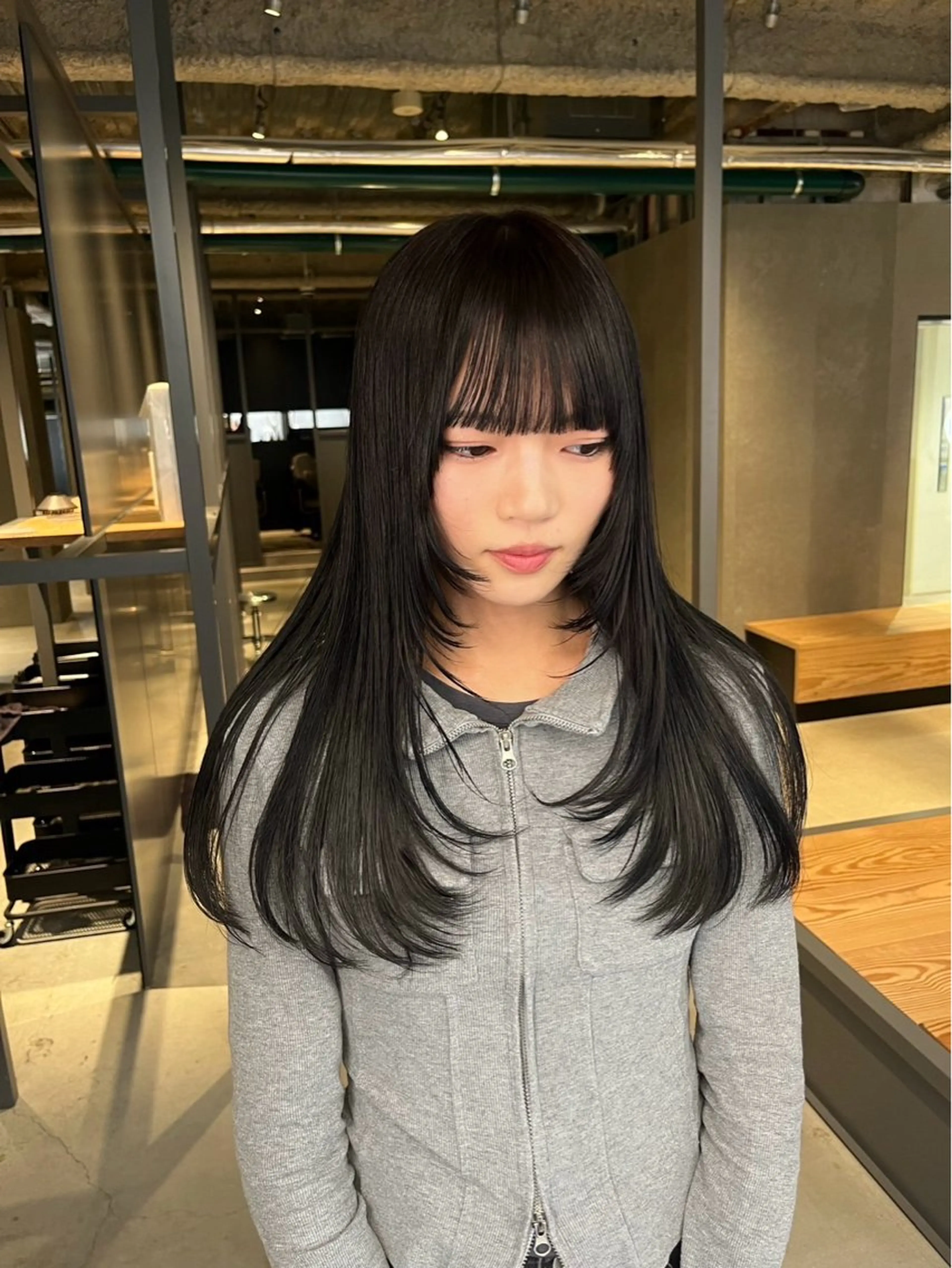 ロング ヘアカラー トリートメント ALBUM୨୧ momokaのヘアスタイル