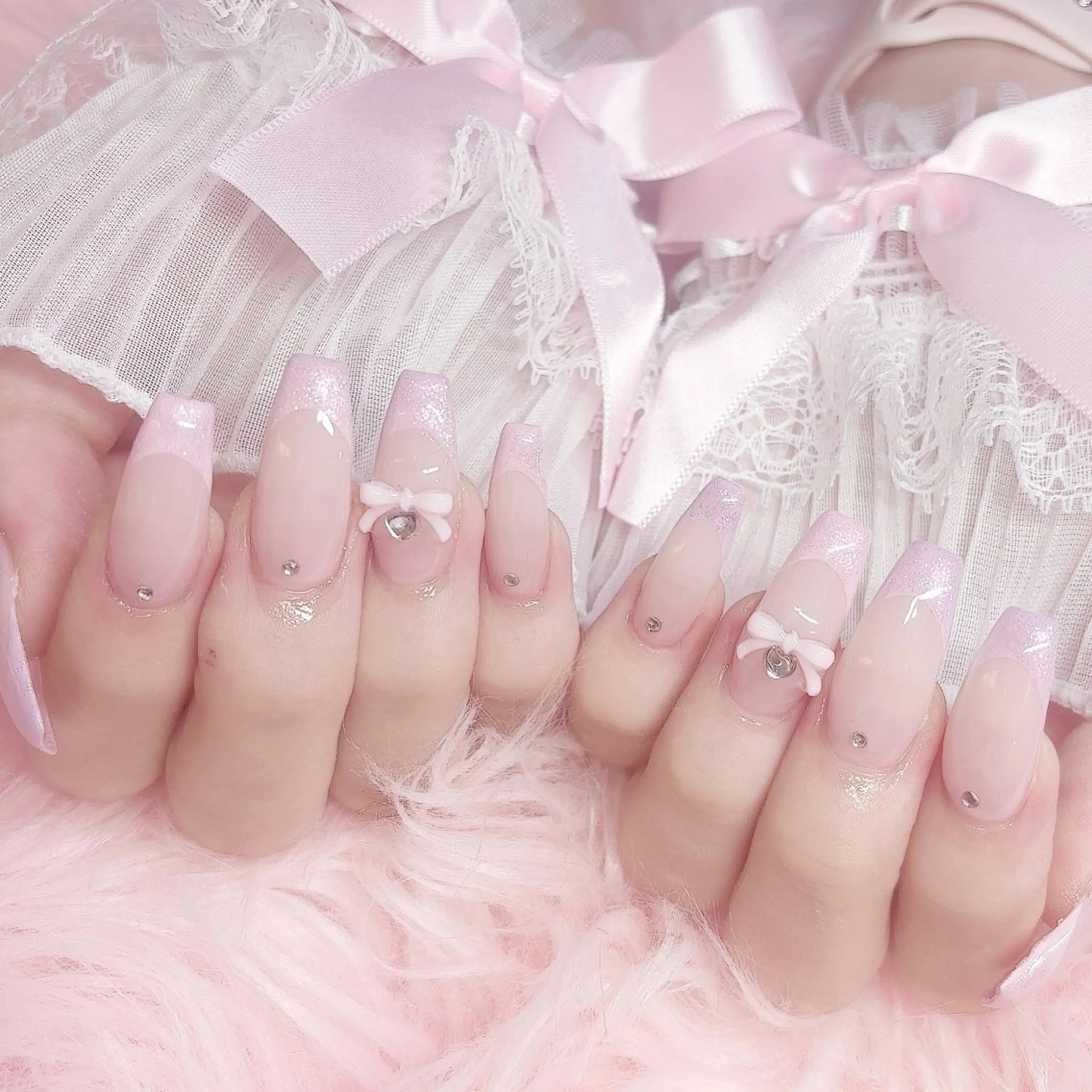 💗長さだし10本+お好きなアート10本のせ放題💗オフあり注意事項必ずご確認くださいの写真