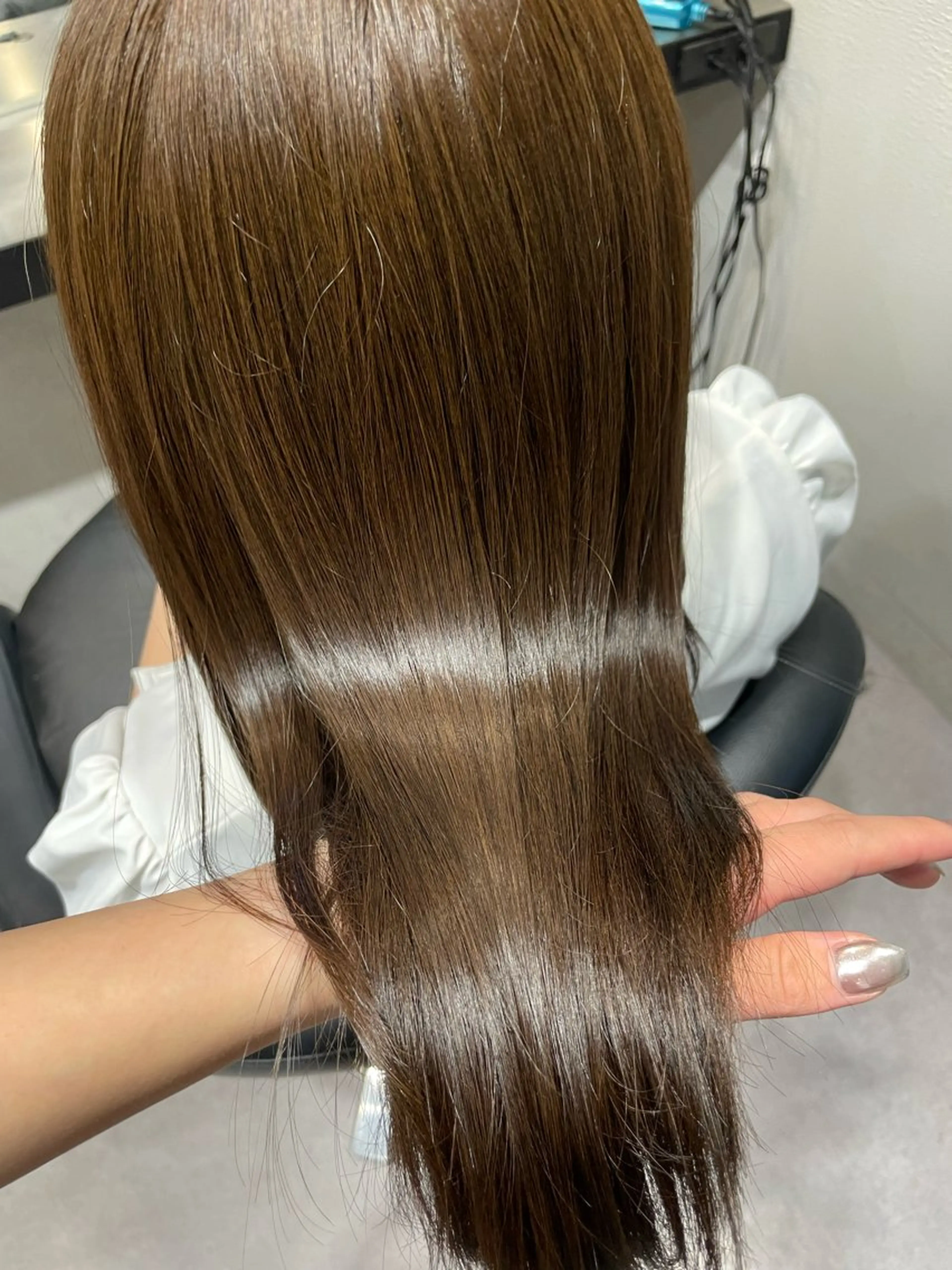セミロング 韓国ヘア AYUMIのヘアスタイル