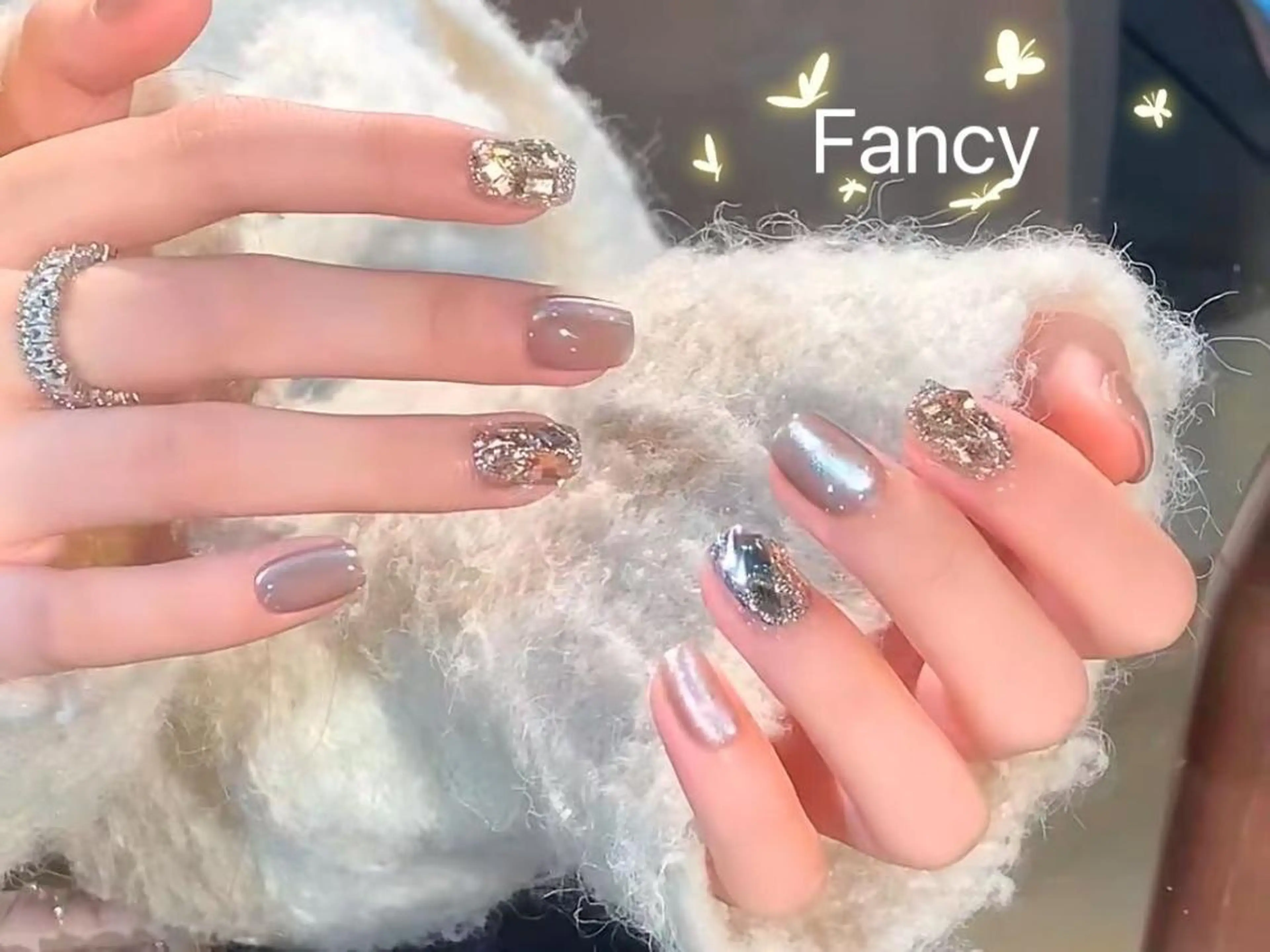 ネイル チークネイル 長さ出し フットネイル フレンチネイル ジェルネイル Fancy Nail salonのネイルデザイン