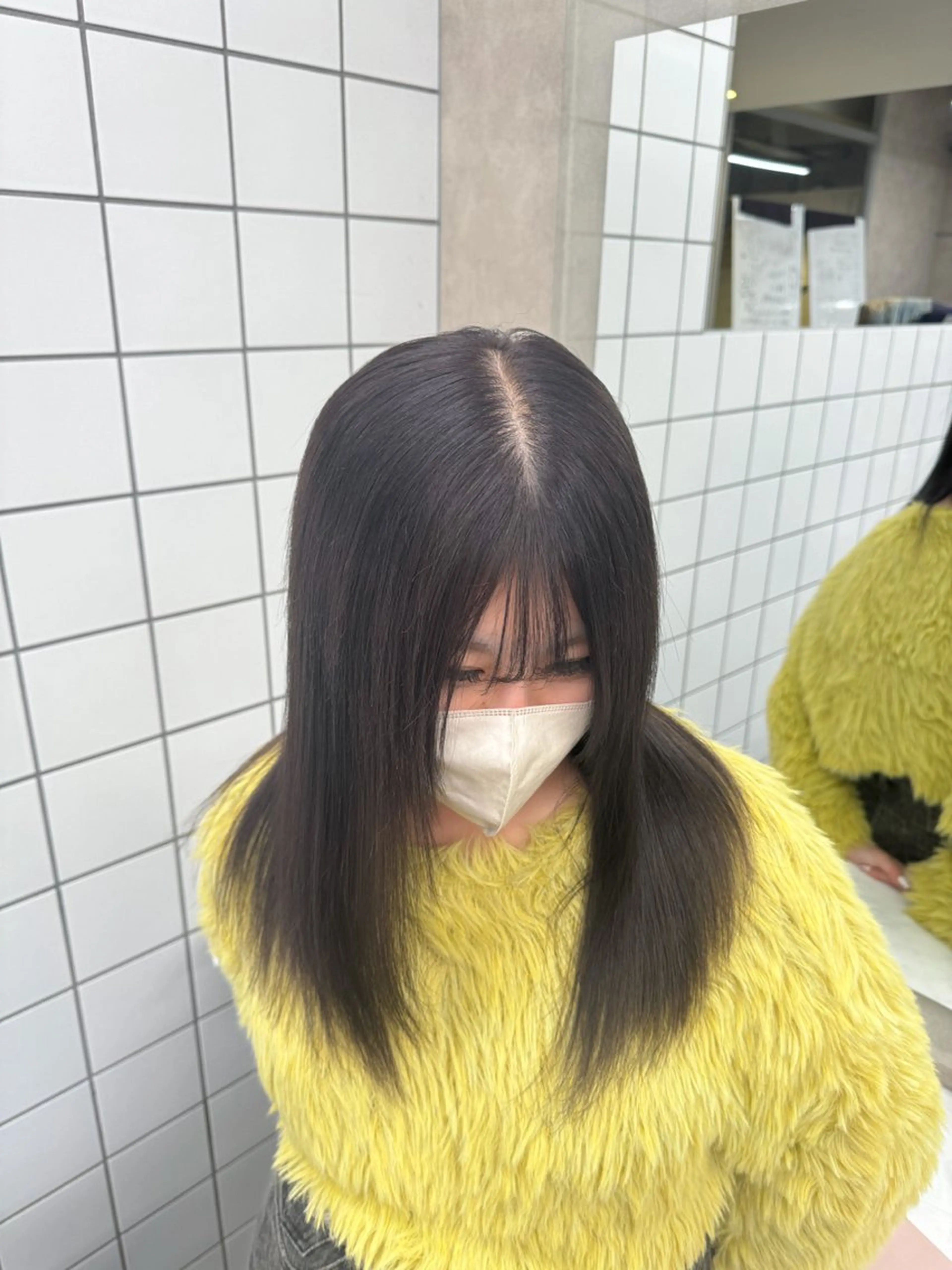 セミロング カラー ヘアアレンジ ハイトーン/ボブ /misakiのヘアスタイル