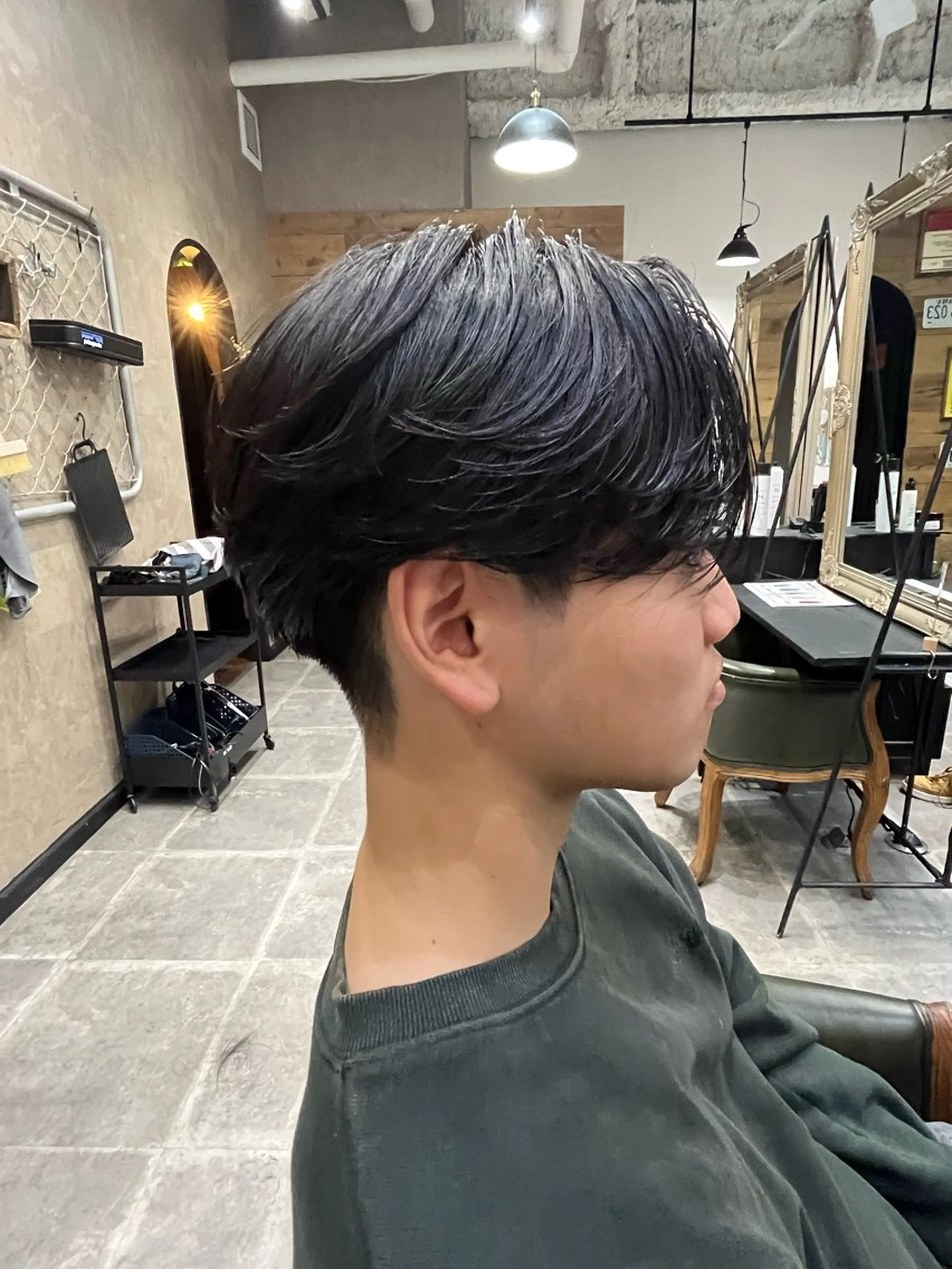 メンズ センターパート メンズカット/ 嶋本敬心のヘアスタイル