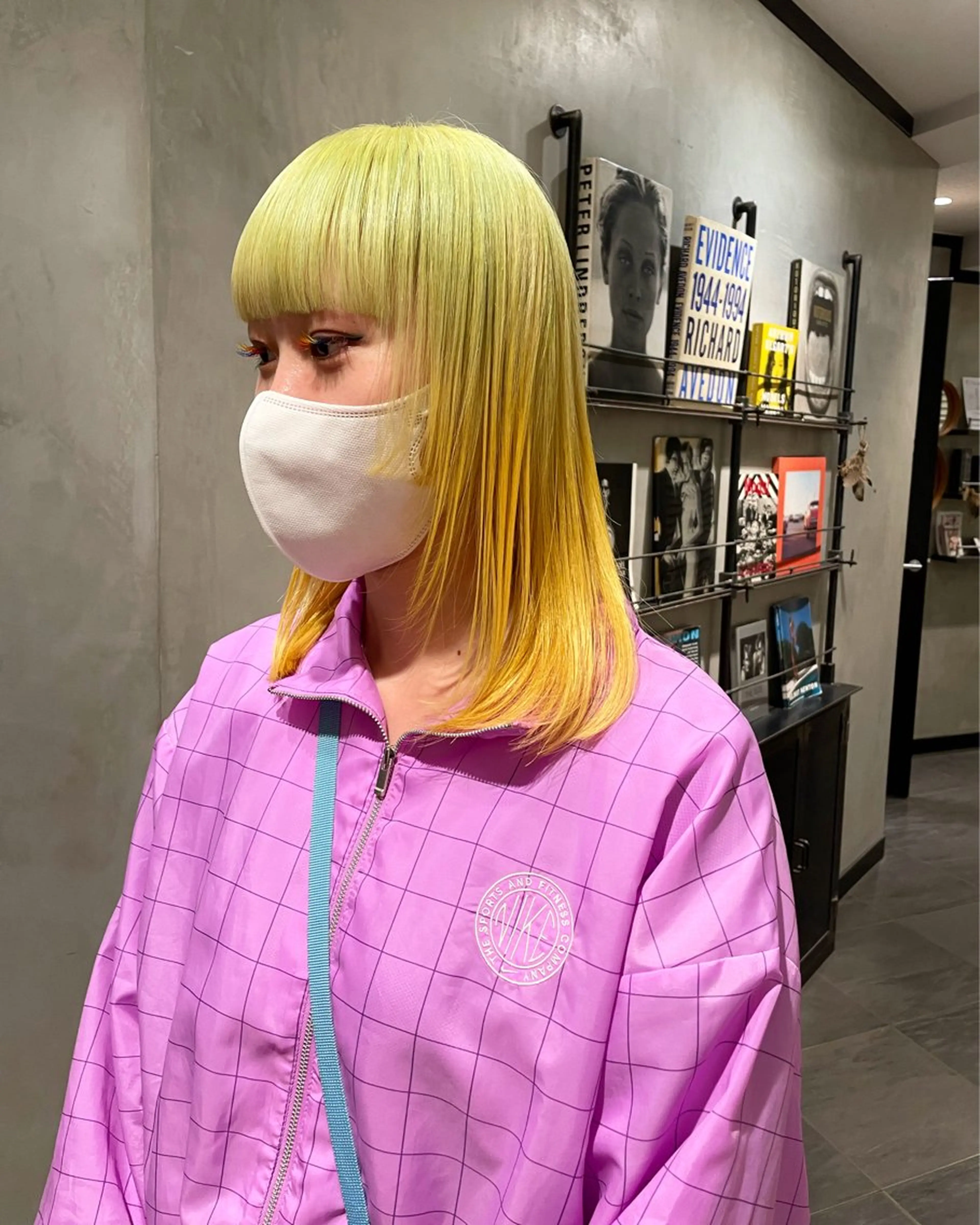 ミディアム カラー ヘアカラー トリートメント 優 作のヘアスタイル