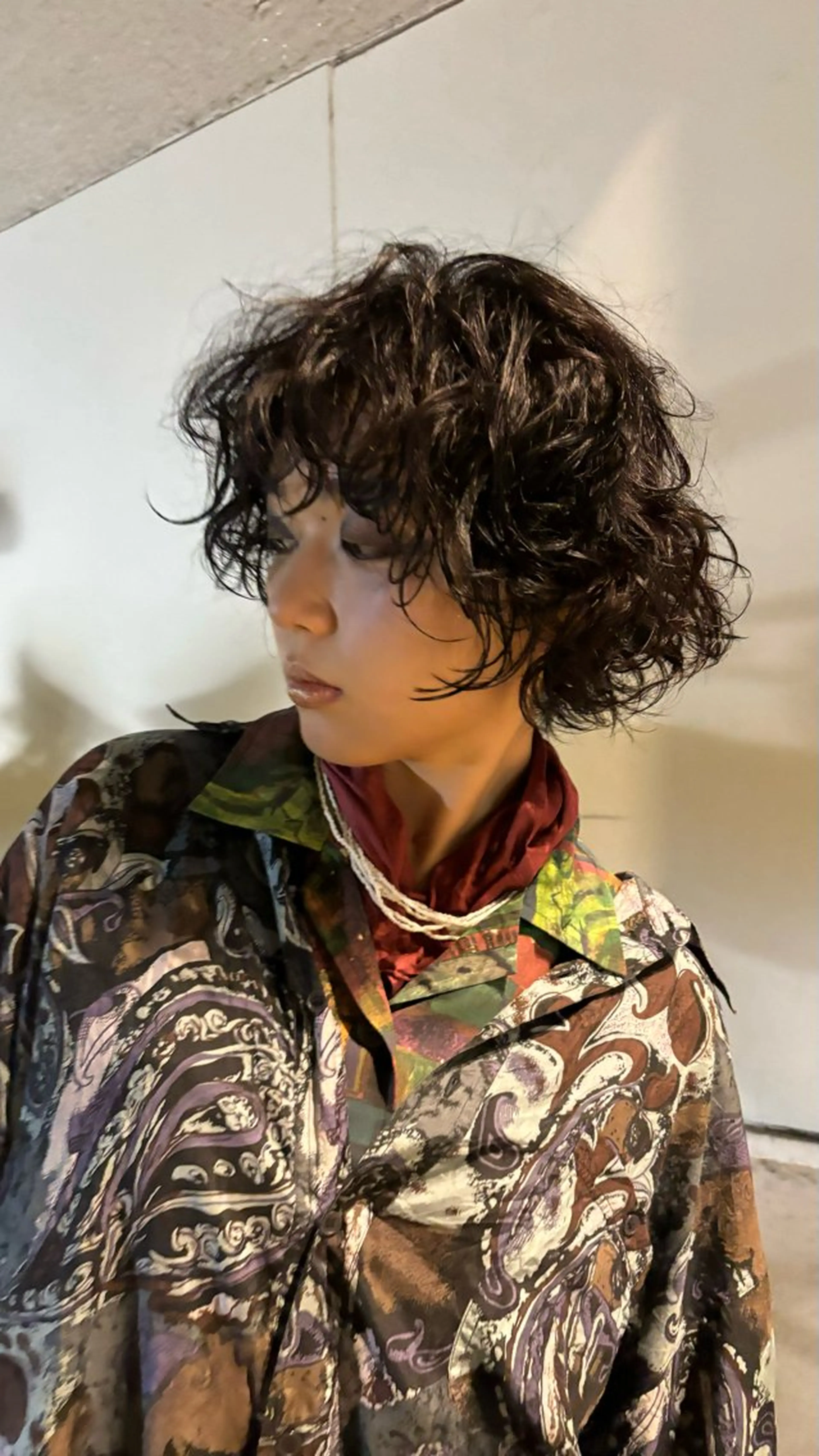 ショート カラー パーマ ヘアアレンジ パーマ トリートメント ヘッドスパ marino マリノのヘアスタイル