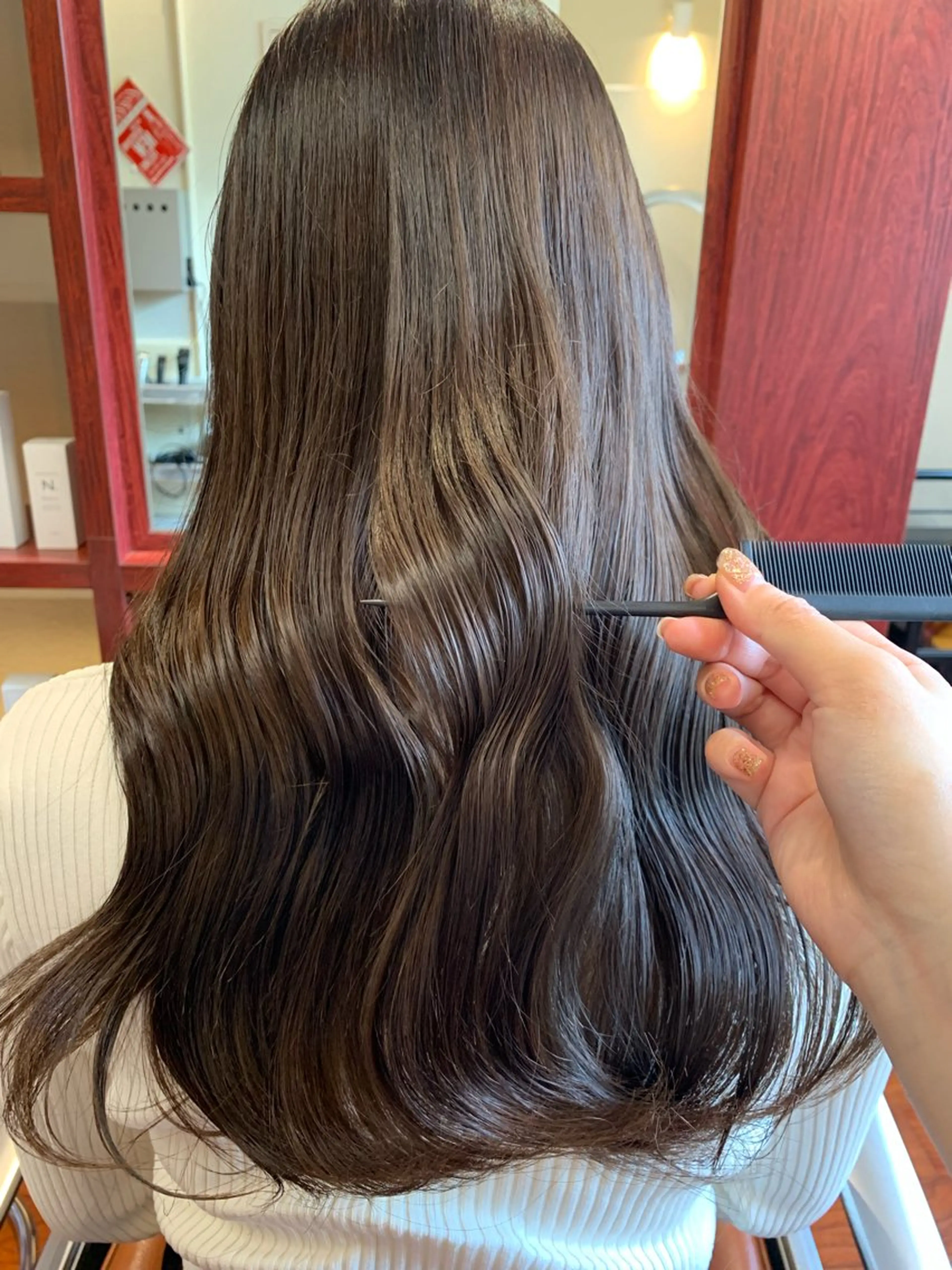 ロング カラー ヘアカラー トリートメント mulum hair dressing salon所属・yuuki🌷名古屋 栄　ベージュ/カラーのヘアスタイル