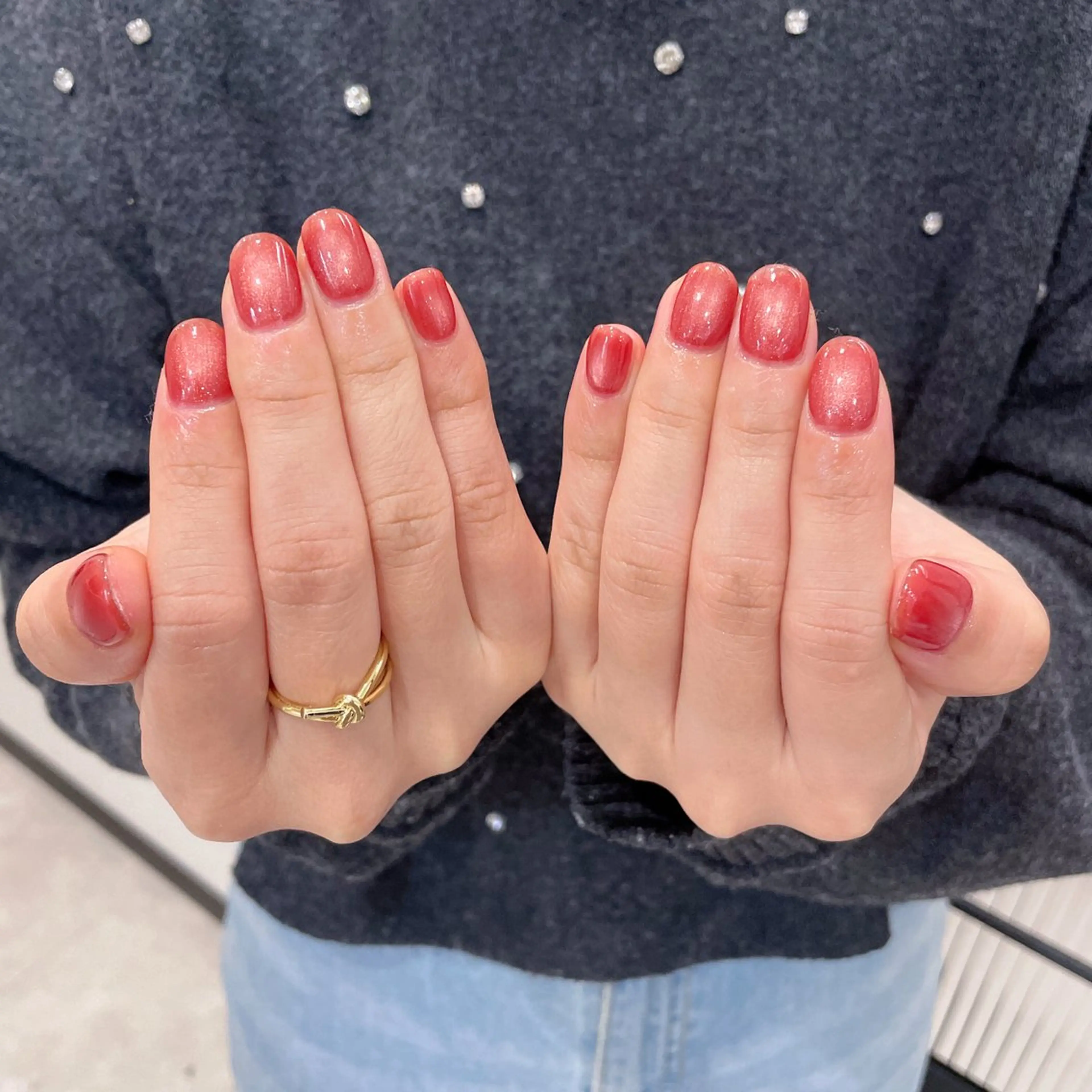 ネイル マグネットネイル マグネットワンカラー ワンカラーネイル M2 beauty Hoshinaのネイルデザイン