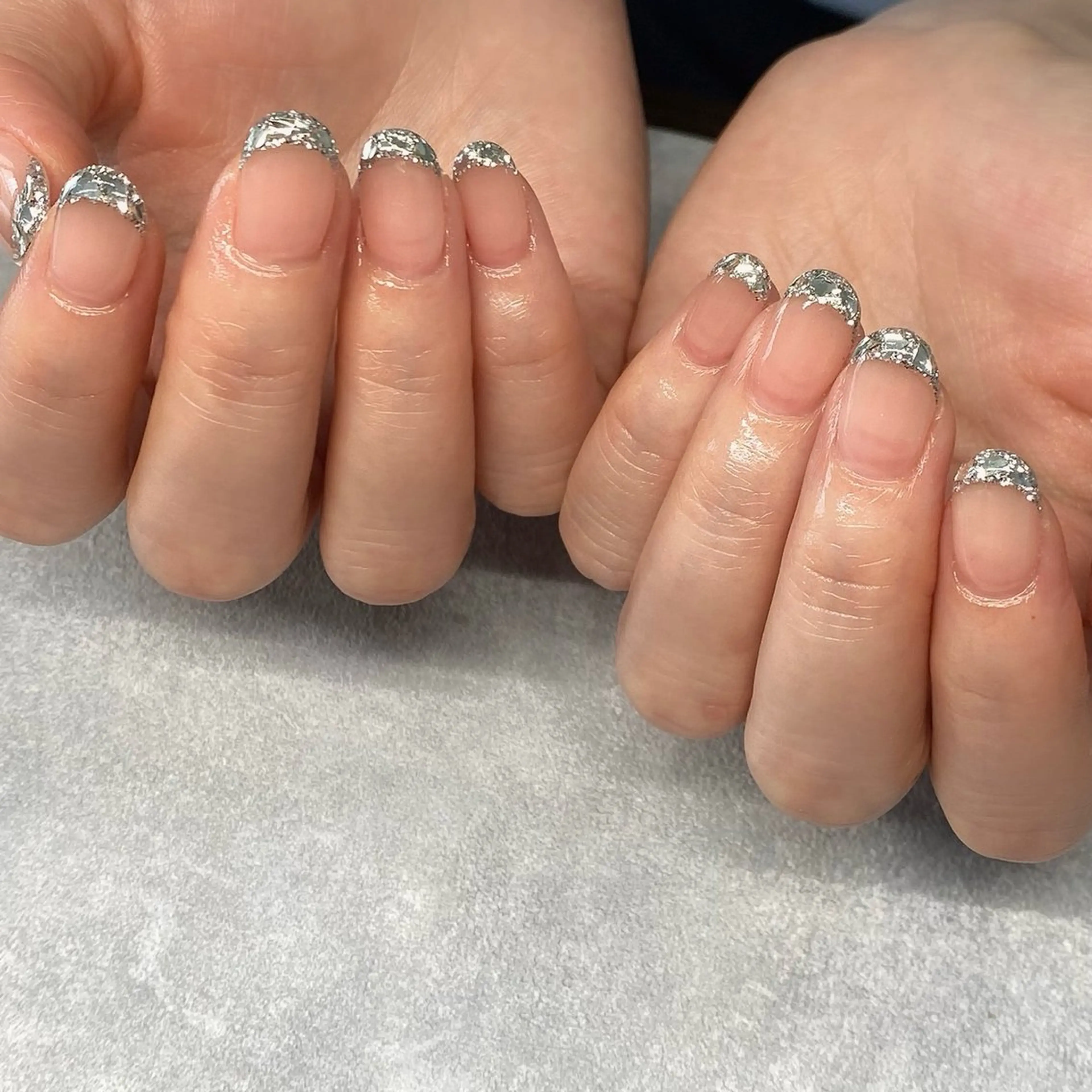 【オフ無し】王道フレンチ🦢orガラスフレンチ💎orミラーフレンチ🪞の写真