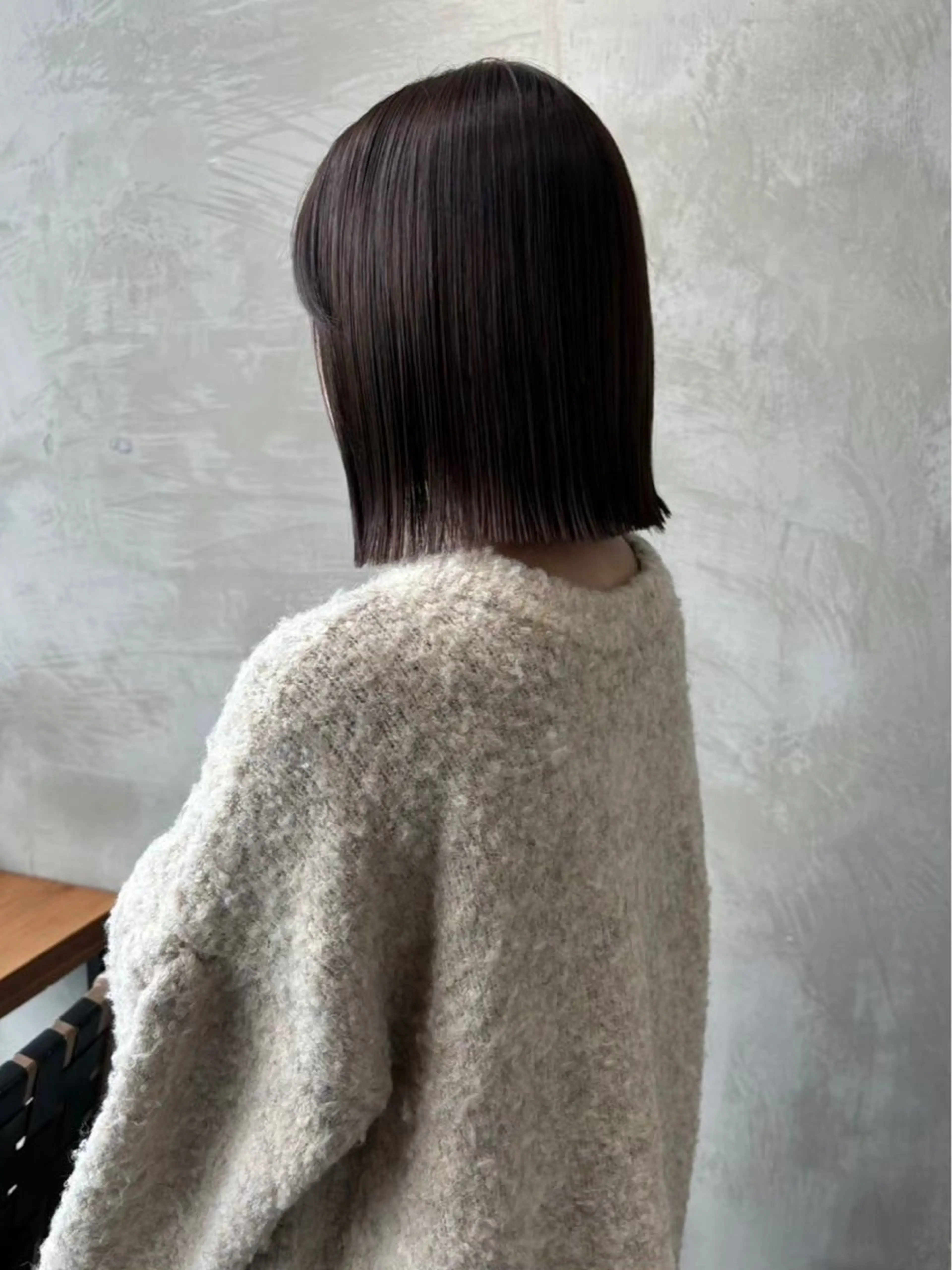 ショート カラー アッシュ アッシュブラウン ブラウンカラー ボブ ボブ/髪質改善/ レイヤーボブ/楓のヘアスタイル