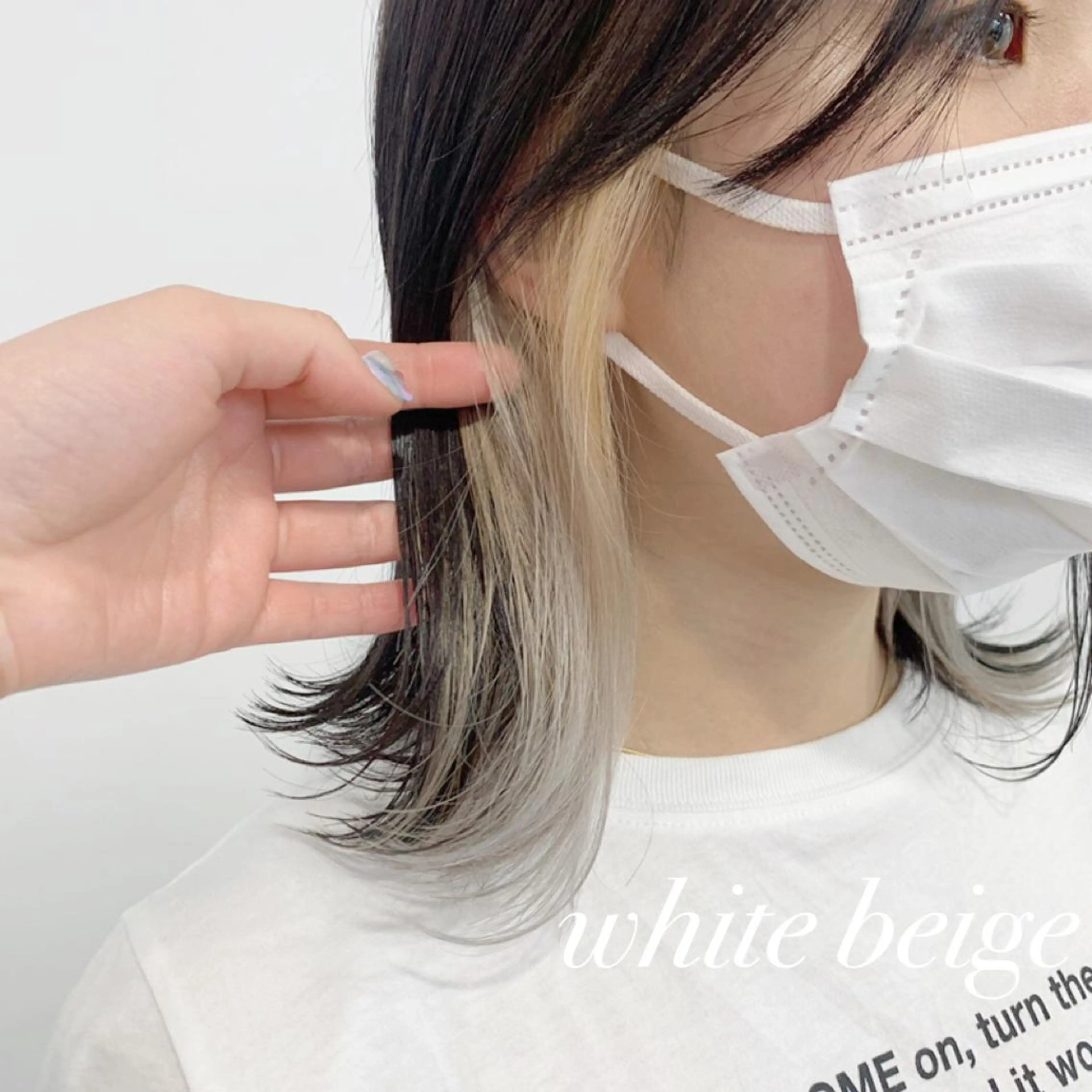 ショート カラー ヘアアレンジ ベージュカラー ホワイトベージュ ヘアカラー 🍒暖色✖️レイヤー ／Haruna🍒のヘアスタイル