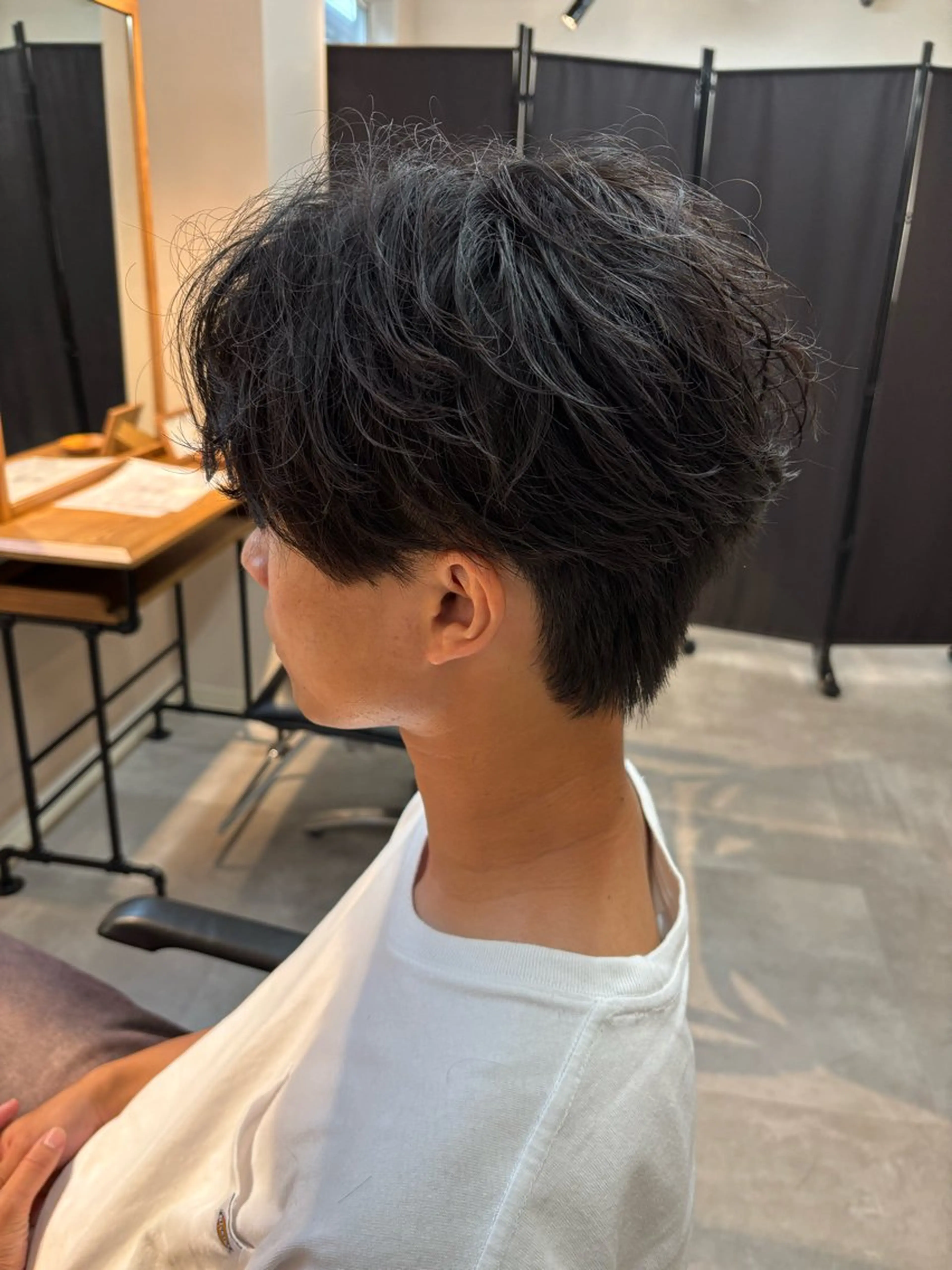 パーマ メンズ フェザーパーマ メンズパーマ カット パーマ 保立/メンズカット 千葉駅フェザーパーマのヘアスタイル