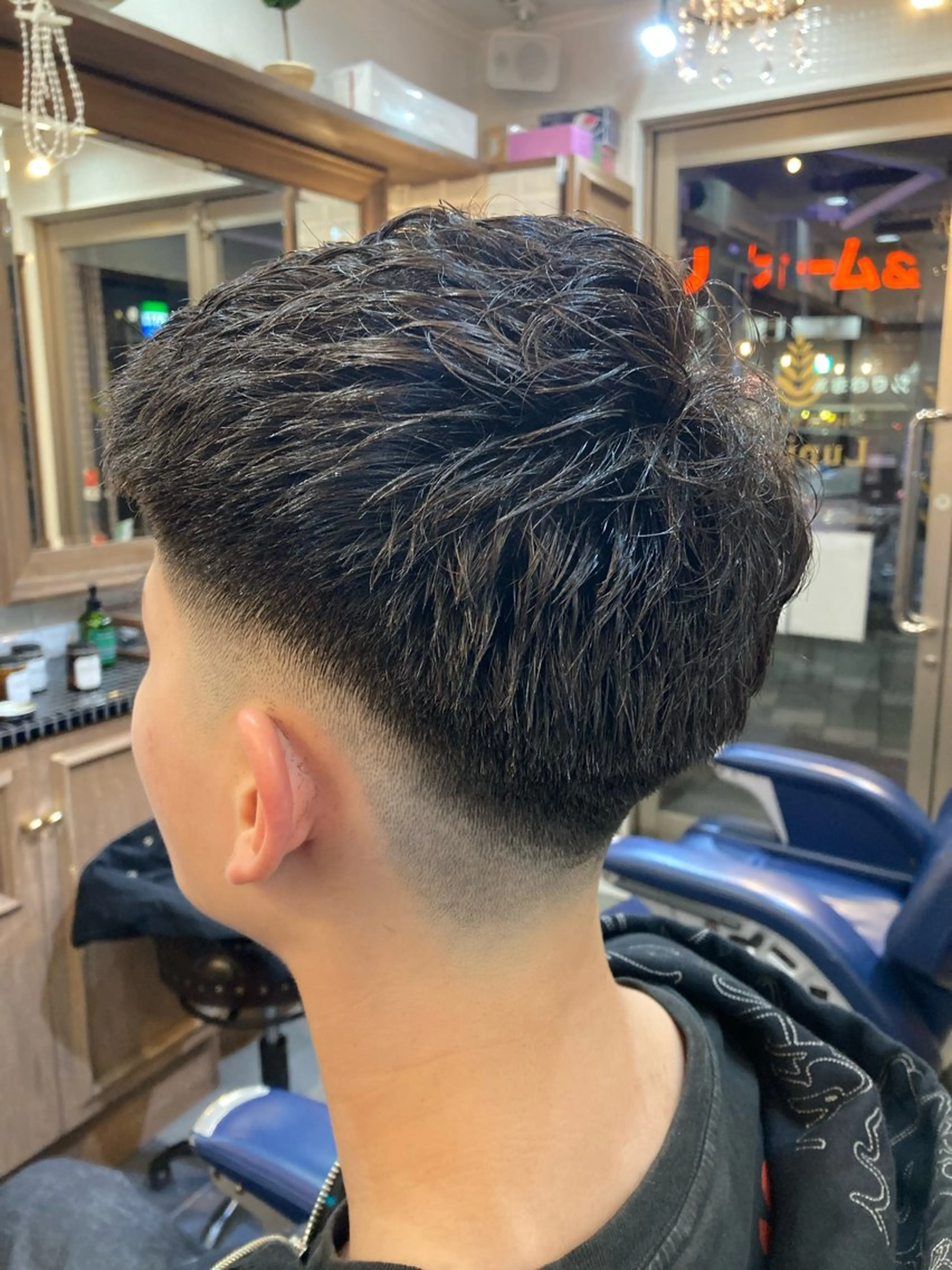 ショート メンズ メンズパーマ 濡れパン ルピナス中田店長 山口大地のヘアスタイル