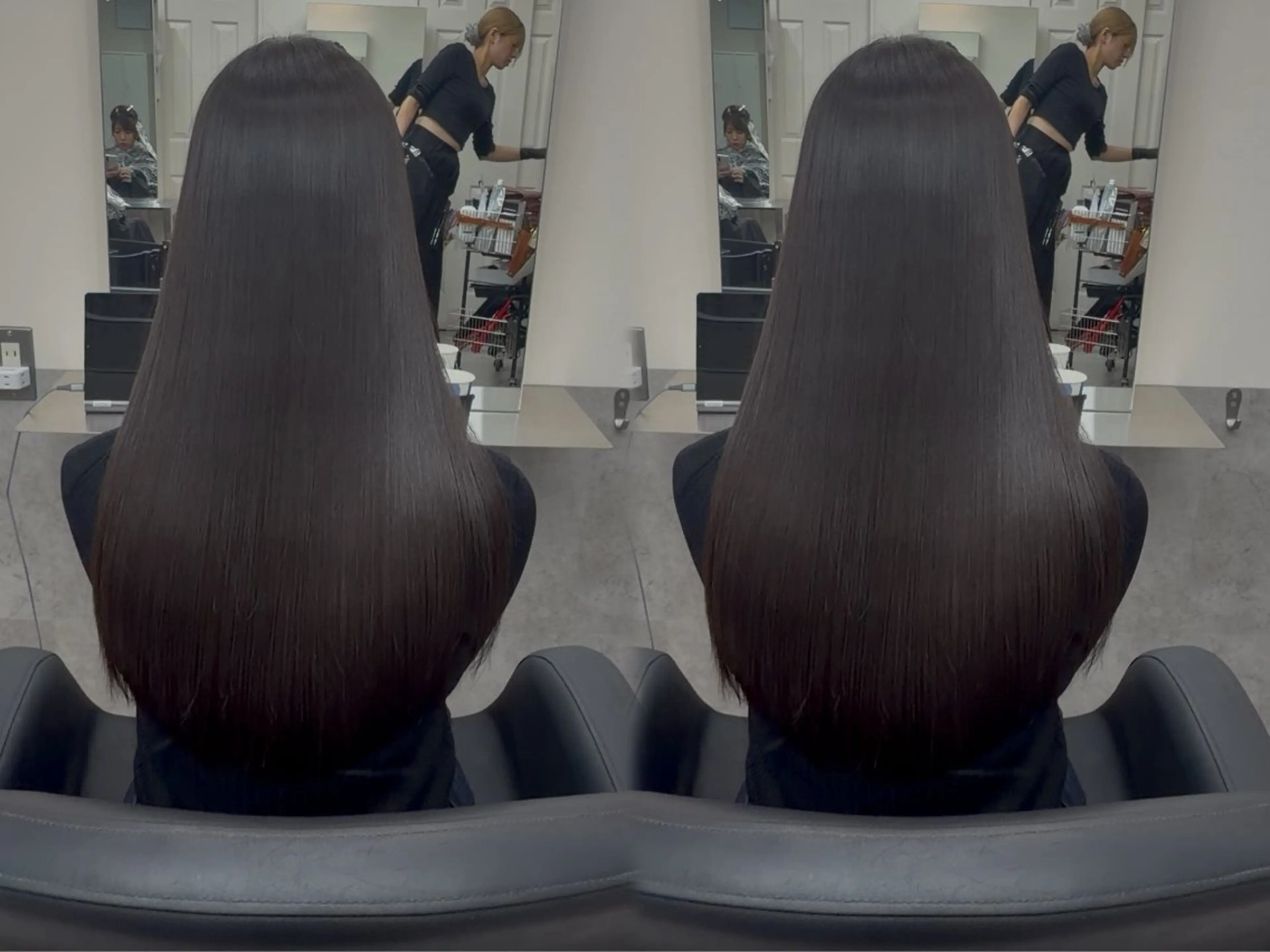 ロング カット 縮毛矯正 トリートメント 💎髪質改善×透明感 カラー専門🫧猿渡のヘアスタイル