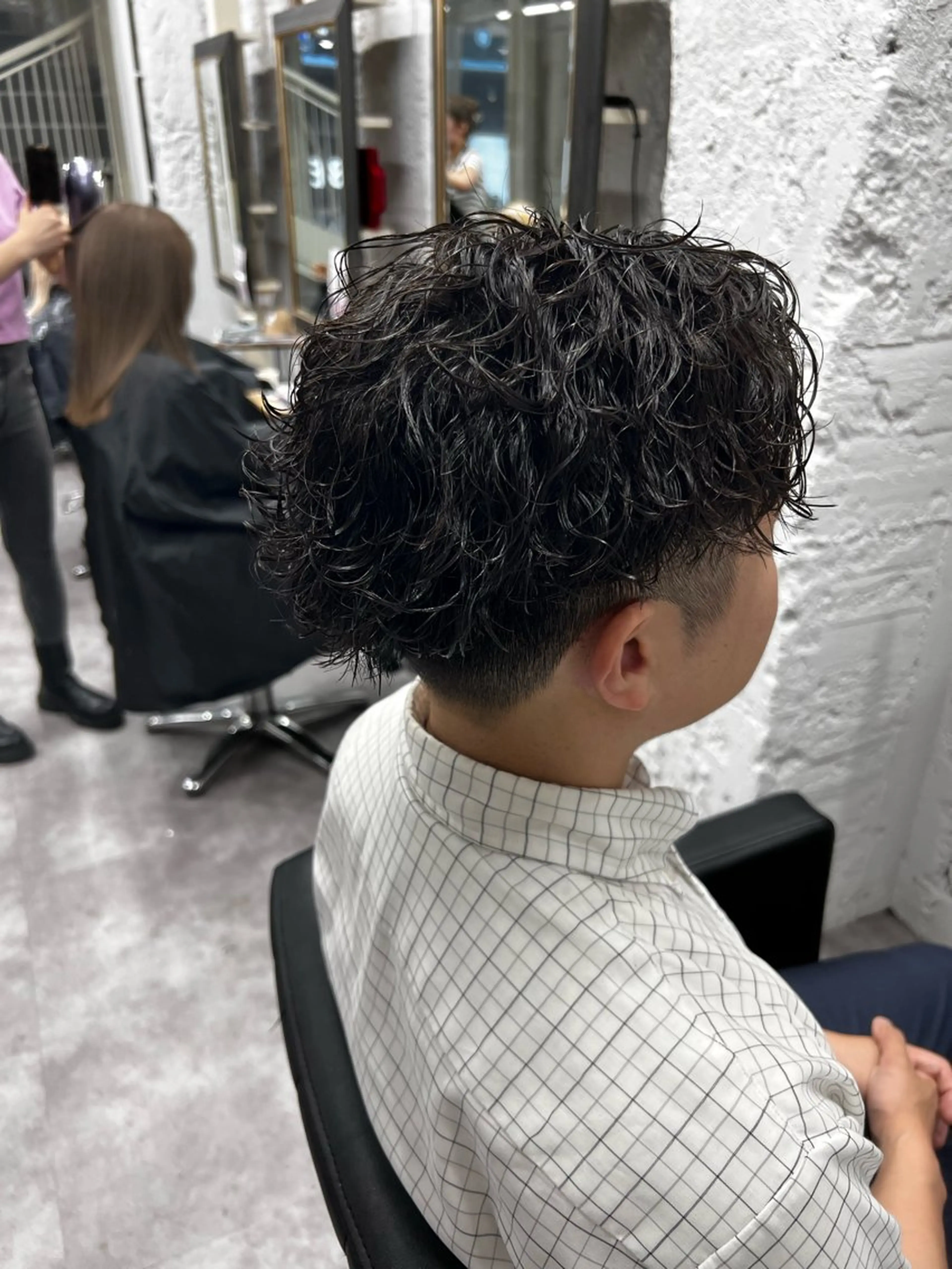 パーマ メンズ カット パーマ 笹江 瑞穂のヘアスタイル