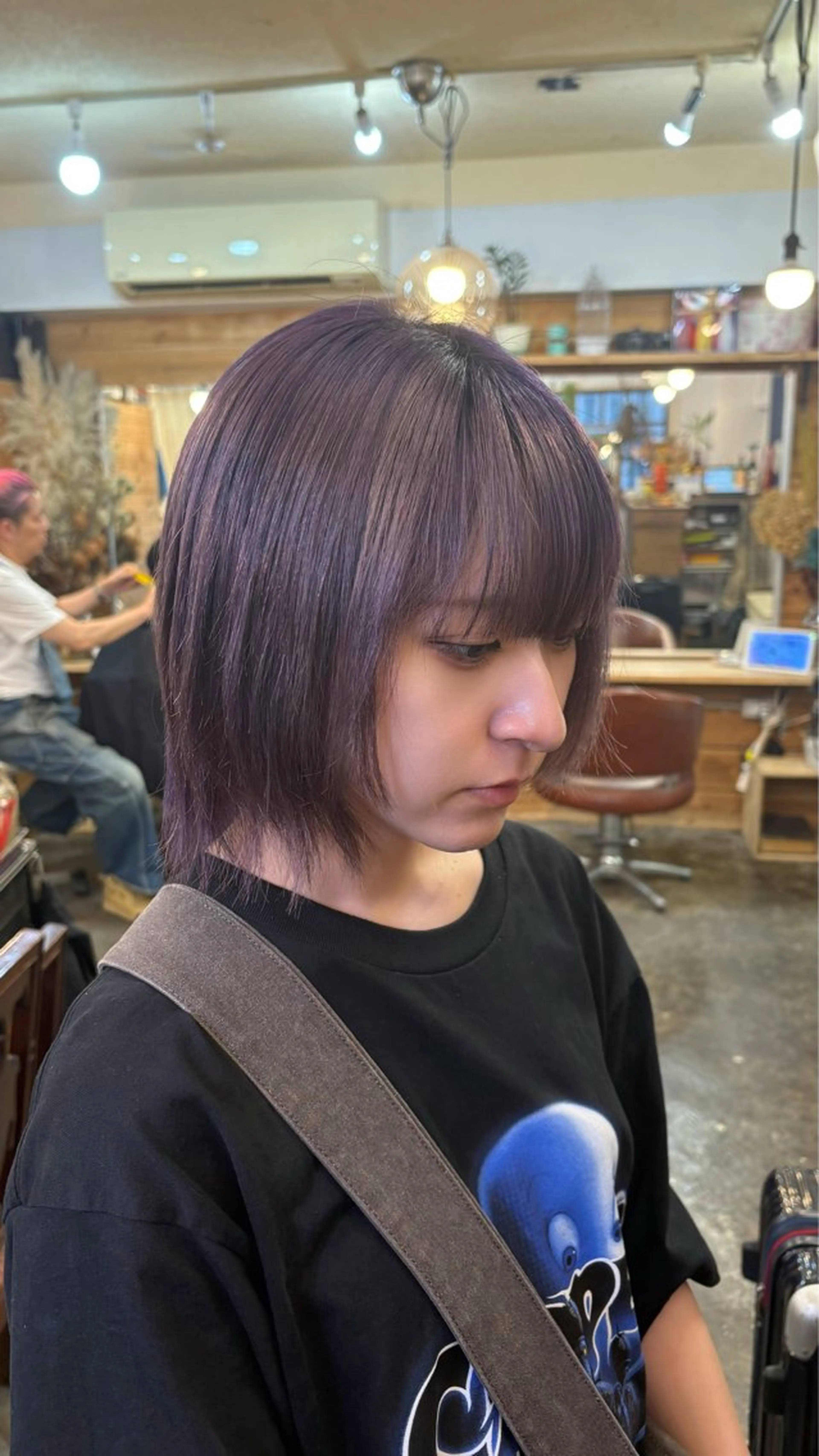 ミディアム カラー ラベンダーカラー ヘアカラー 🌈原宿/カラー/ メイク/マーコ🌈のヘアスタイル