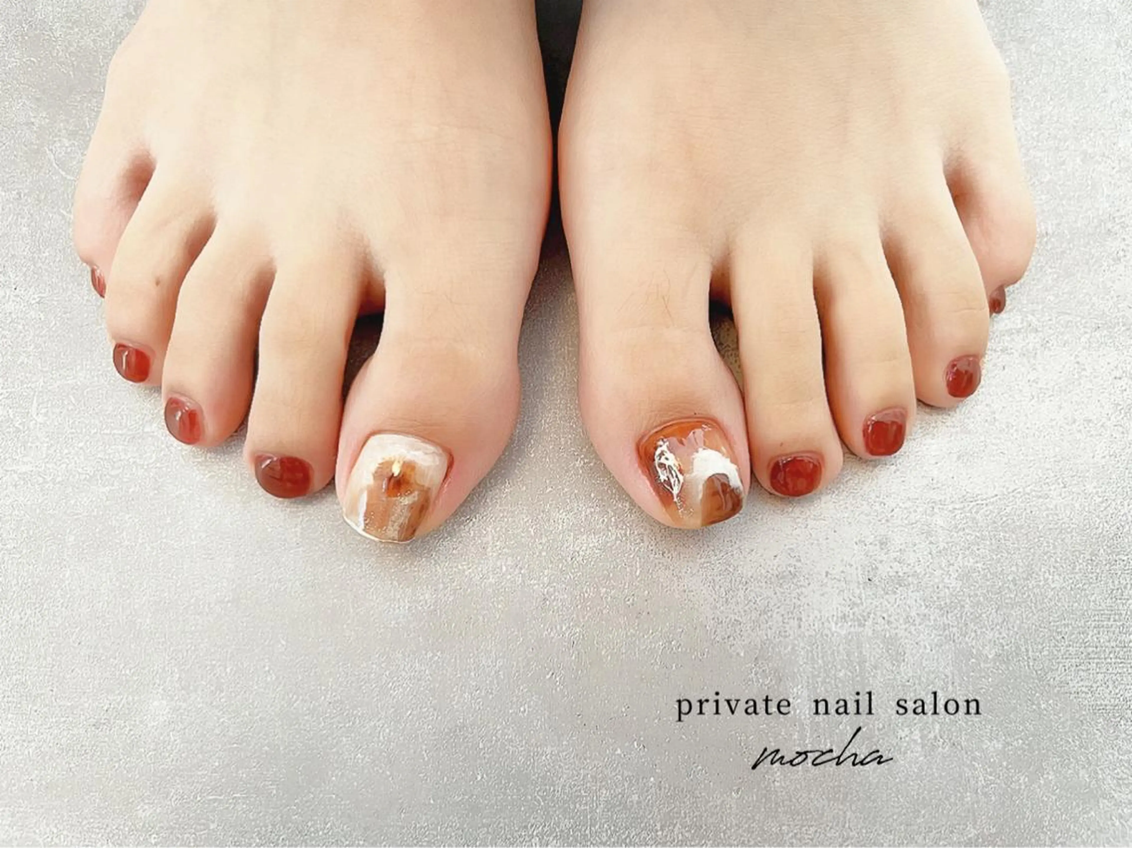 ネイル フットネイル mocha nailのネイルデザイン