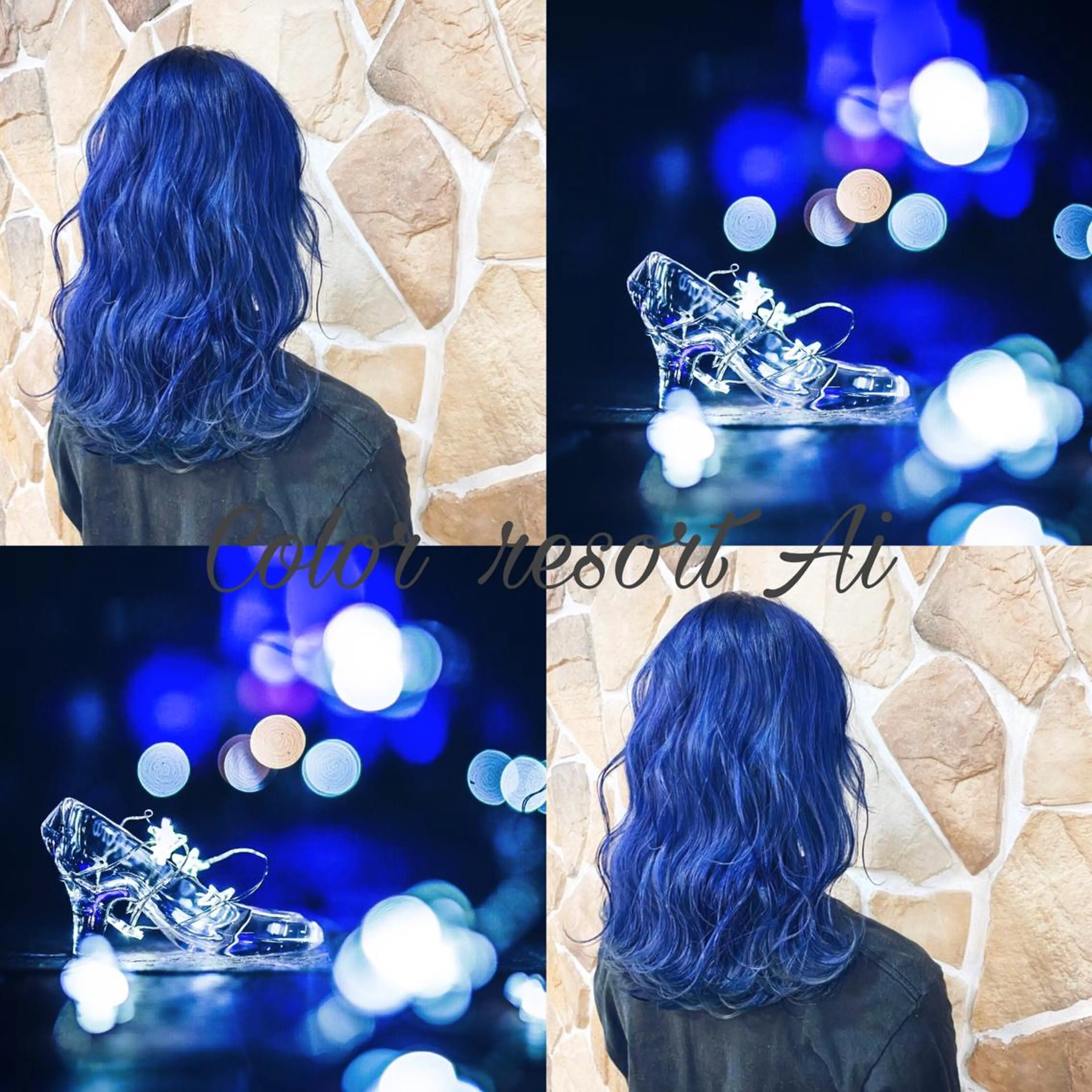 ミディアム カラー 透明感カラー 青柳凌平のヘアスタイル