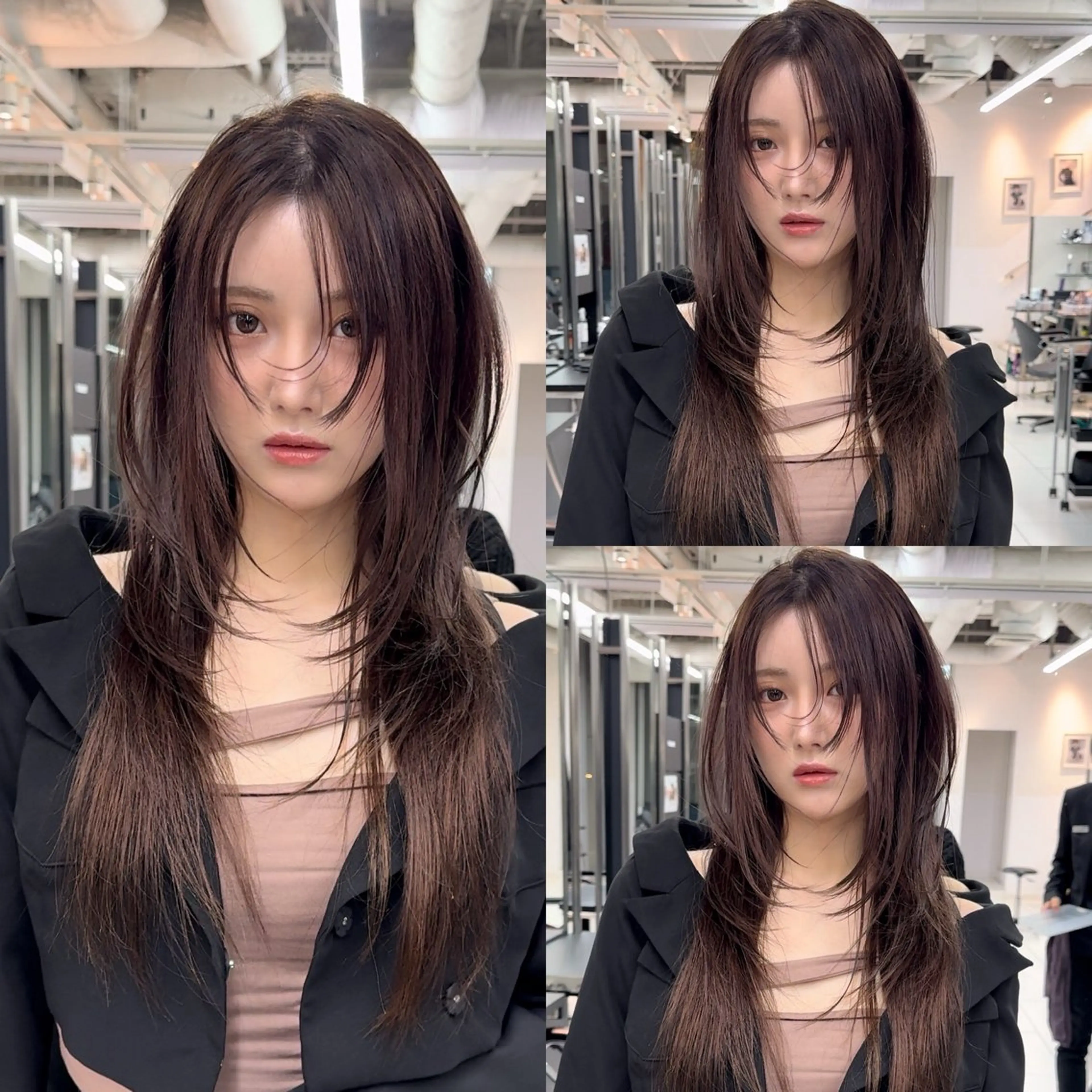 ロング ミディアムレイヤー/ ロングレイヤー堀匠吾のヘアスタイル