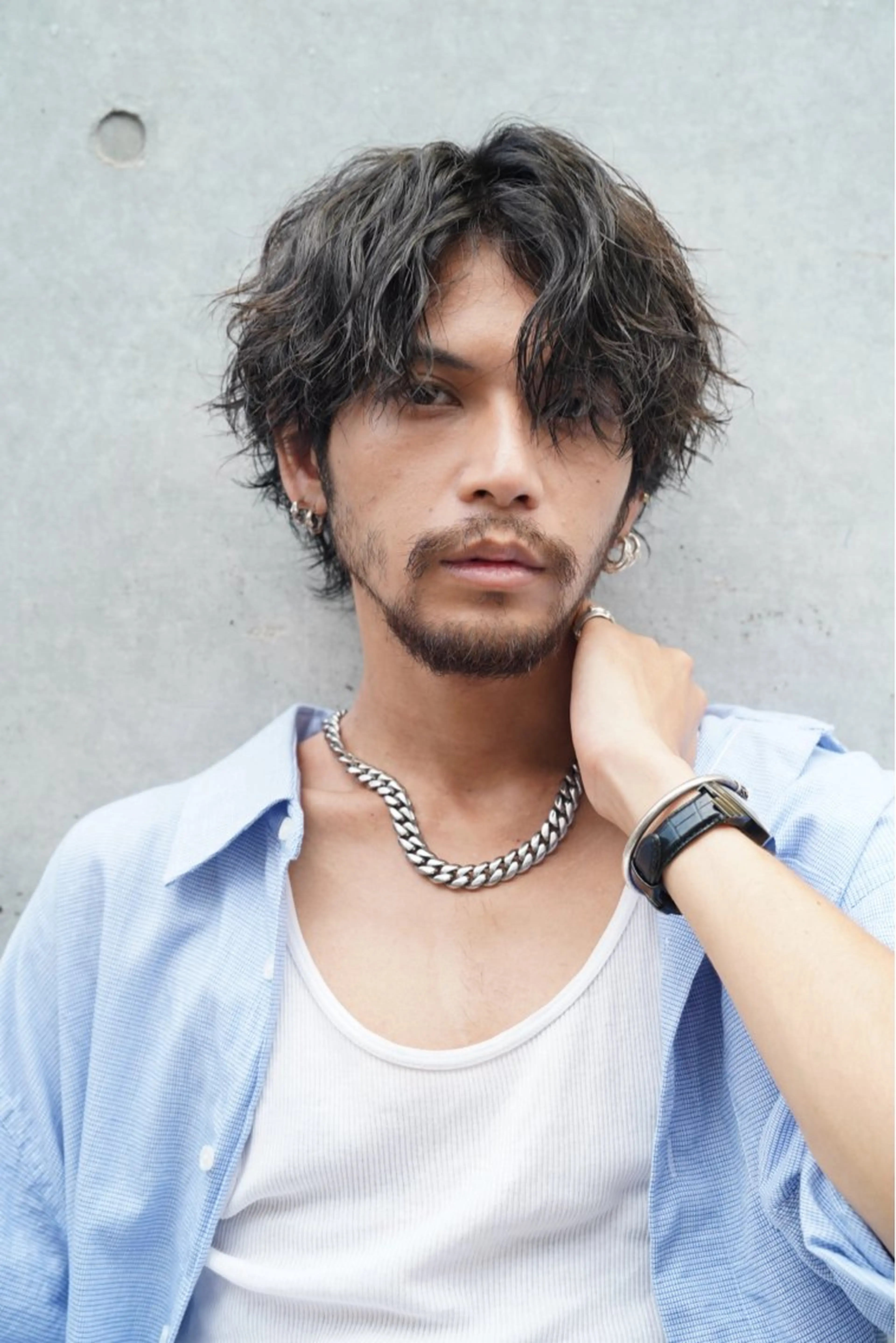 メンズ限定骨格矯正カット+パーマの写真