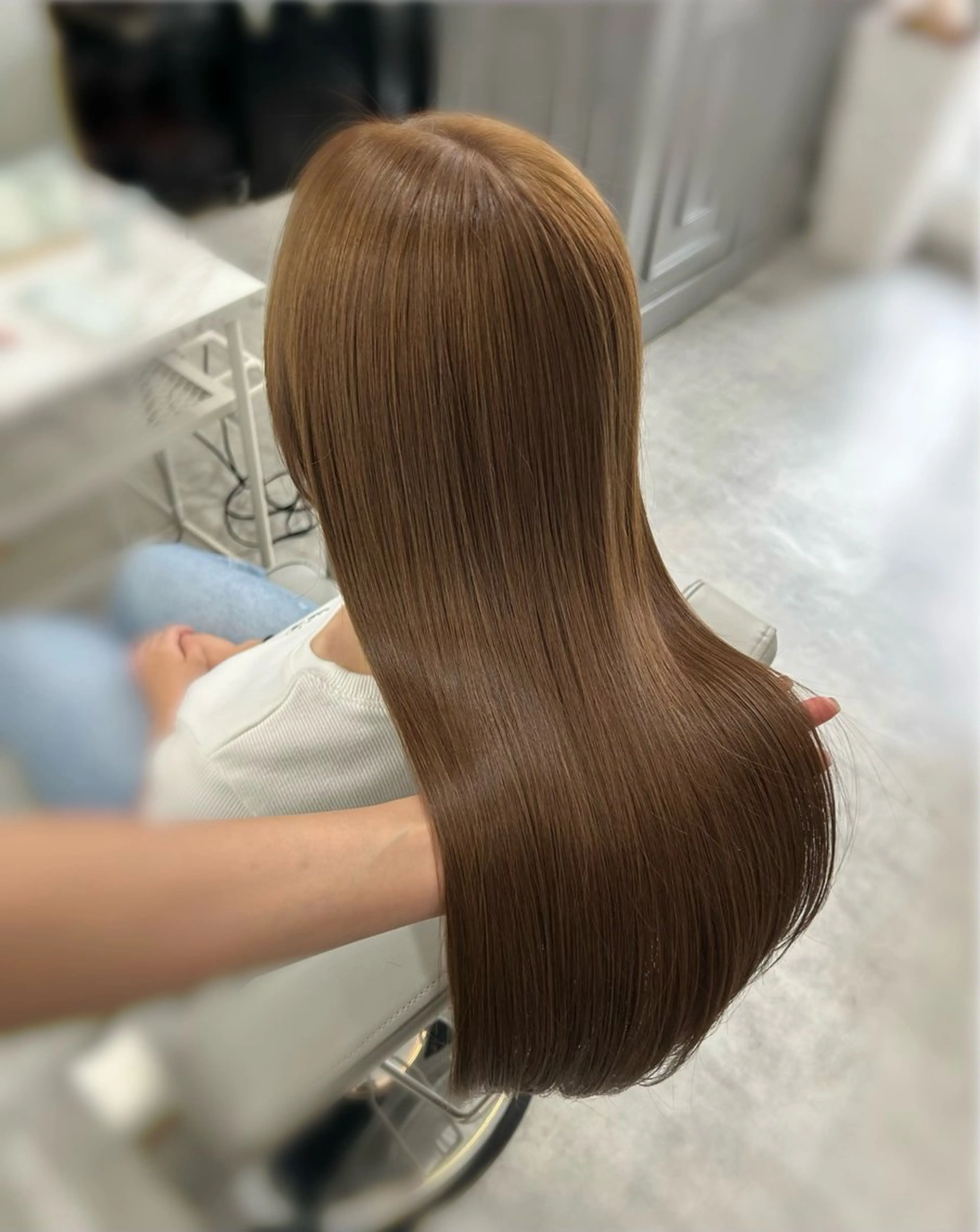 ロング ヘアカラー トリートメント ヘアセット Sakura❤︎/ 透明感カラーのヘアスタイル