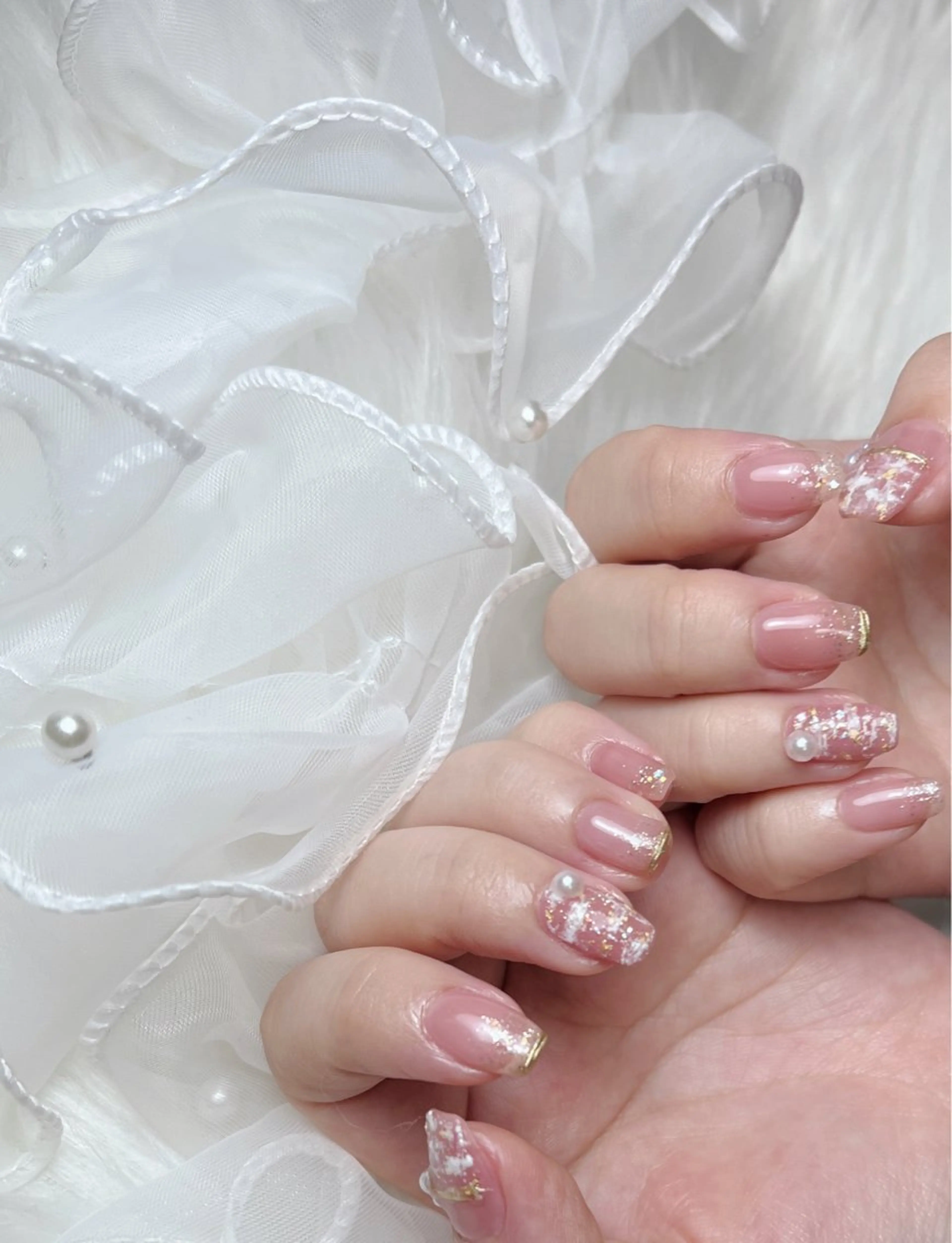 ネイル ハンドネイル 🦋y y Nail 🤍のネイルデザイン
