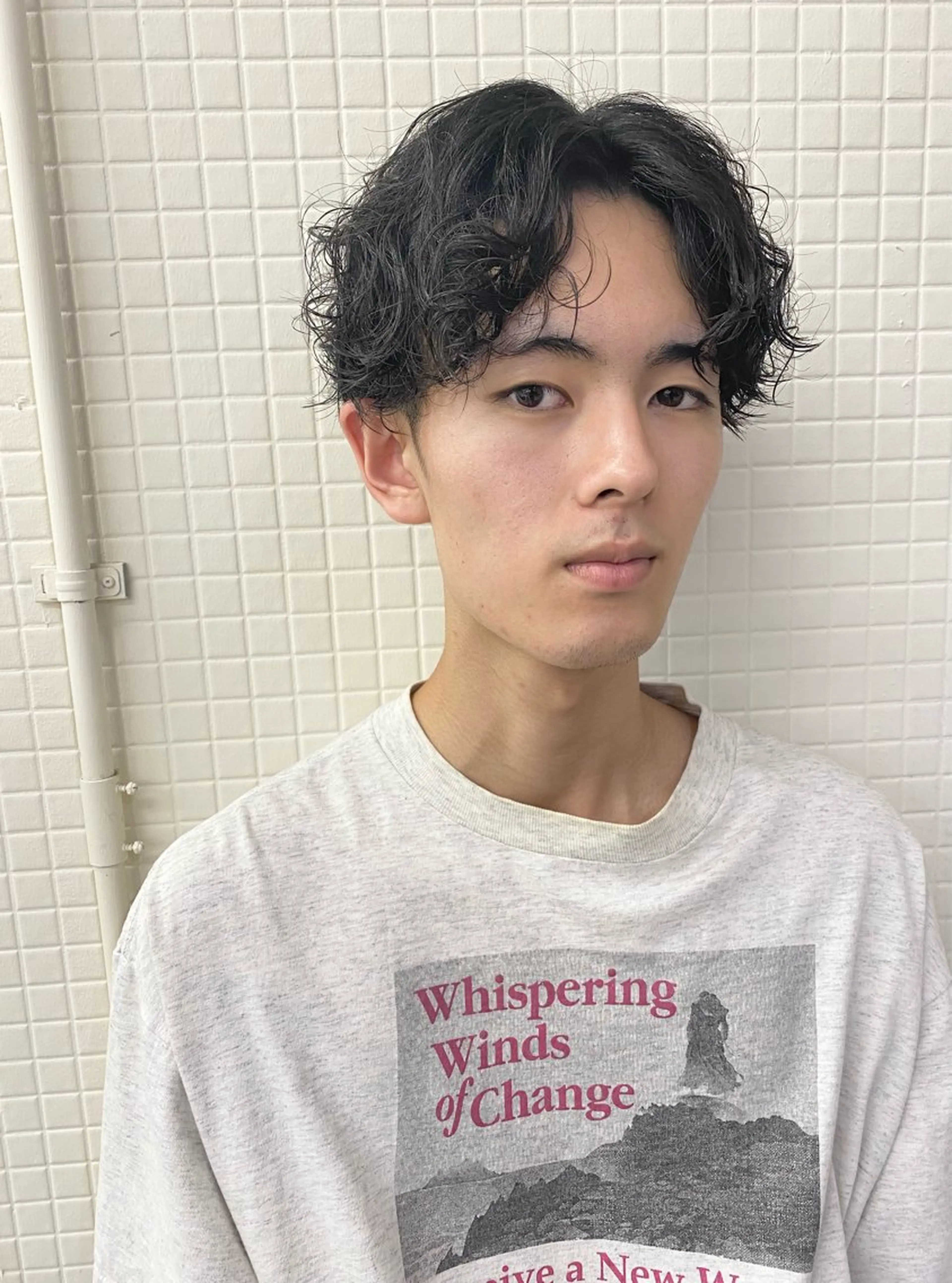 【men's】スパイラルパーマ+カットの写真