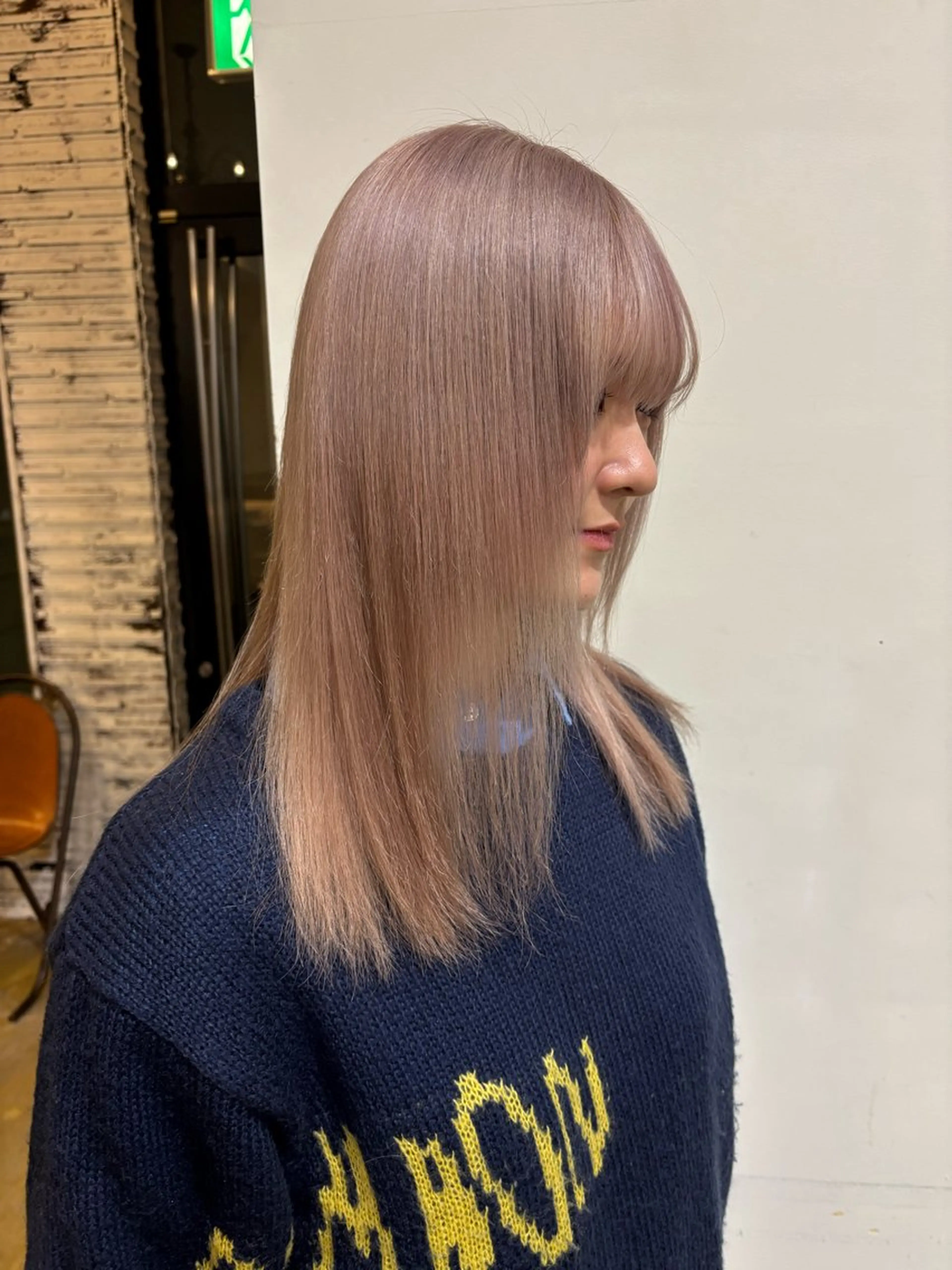 カラー ベージュカラー ブリーチ 伊藤 優衣 /カットモデル名古屋のヘアスタイル