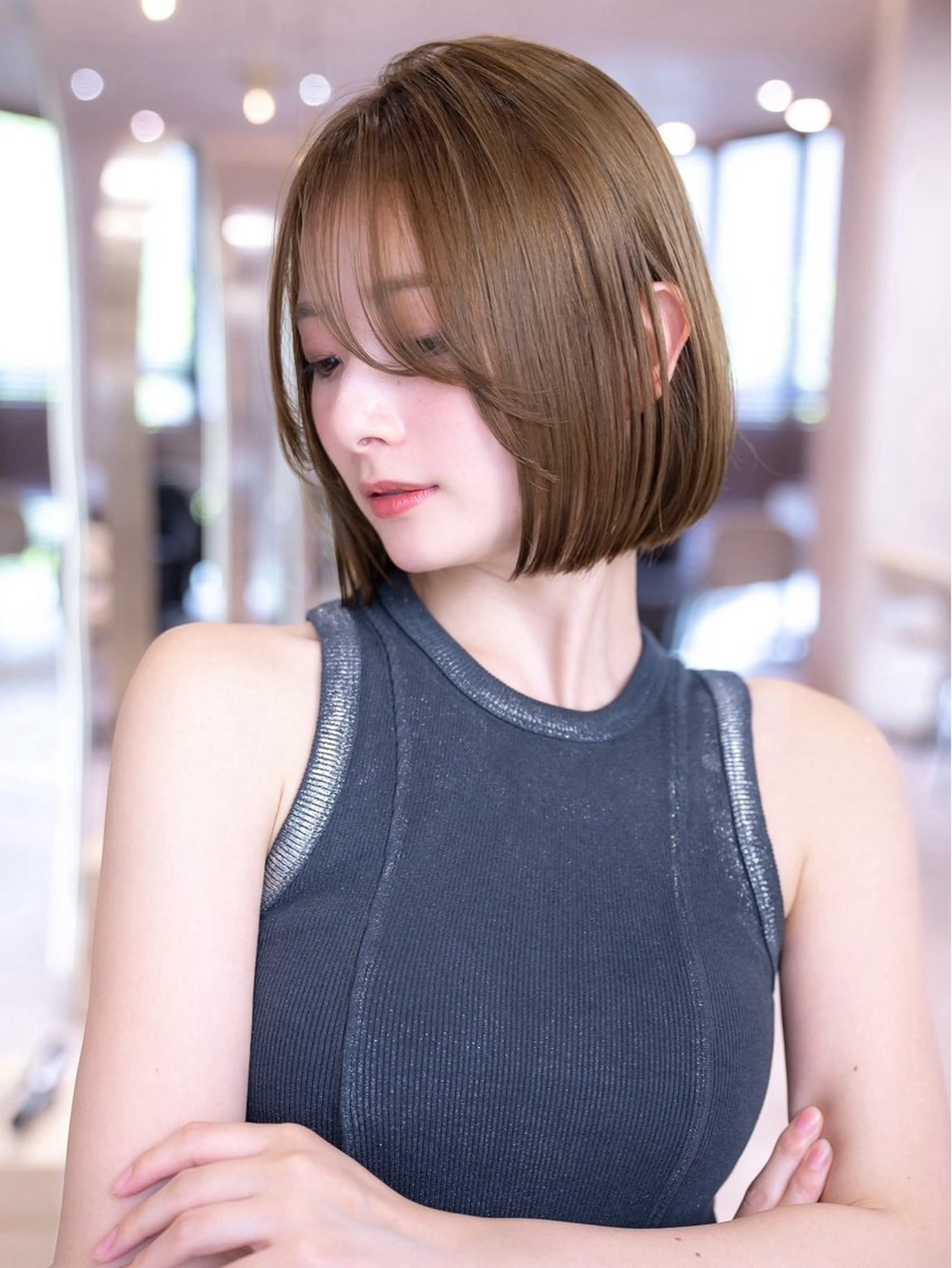 ミディアム カラー カット ヘアカラー トリートメント 渋谷🌈透明感カラー レイヤー/mikuのヘアスタイル