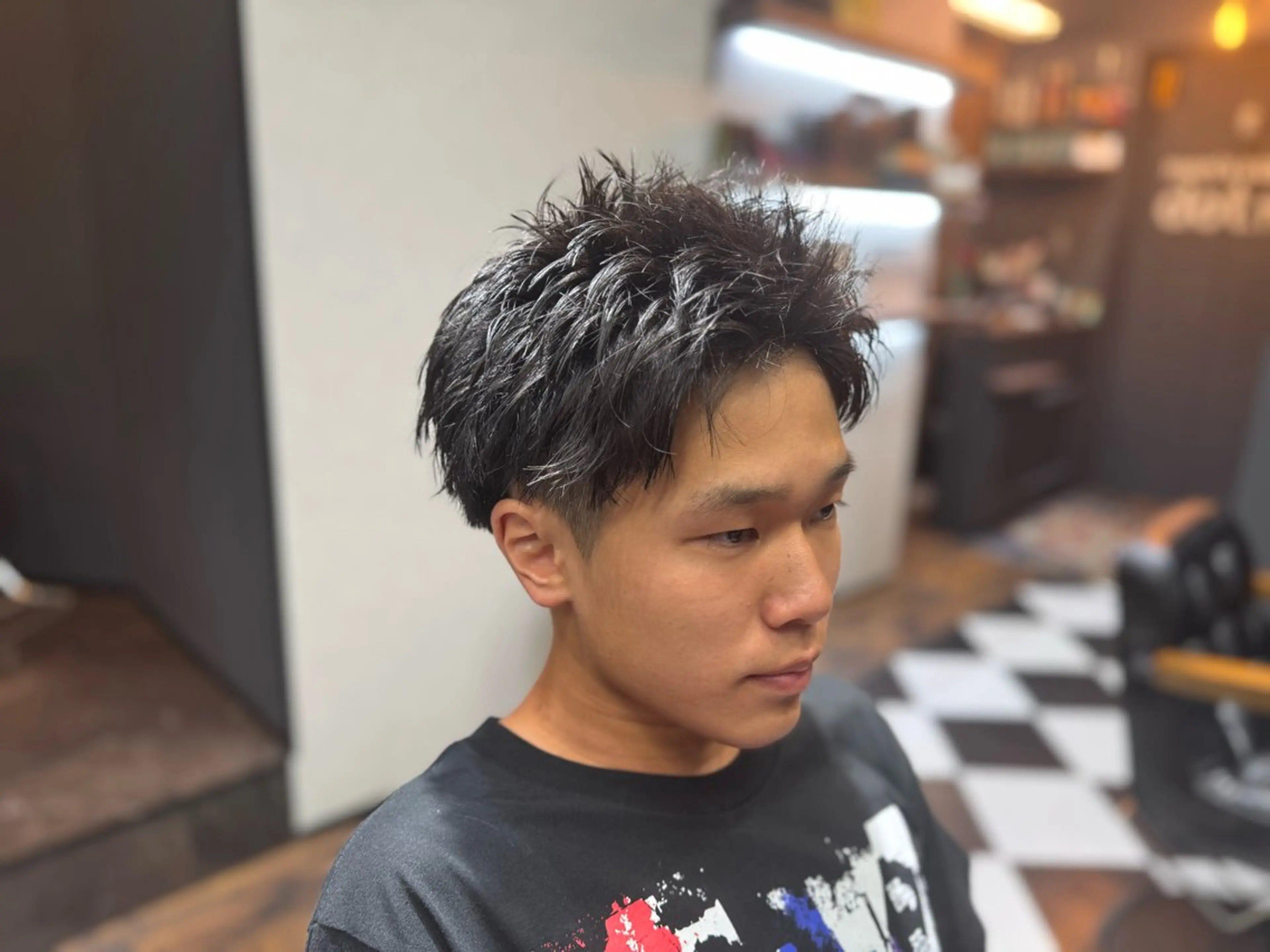 ショート メンズ カット トリートメント ヘアセット メンズショート美容師 💈高橋和真💈のヘアスタイル